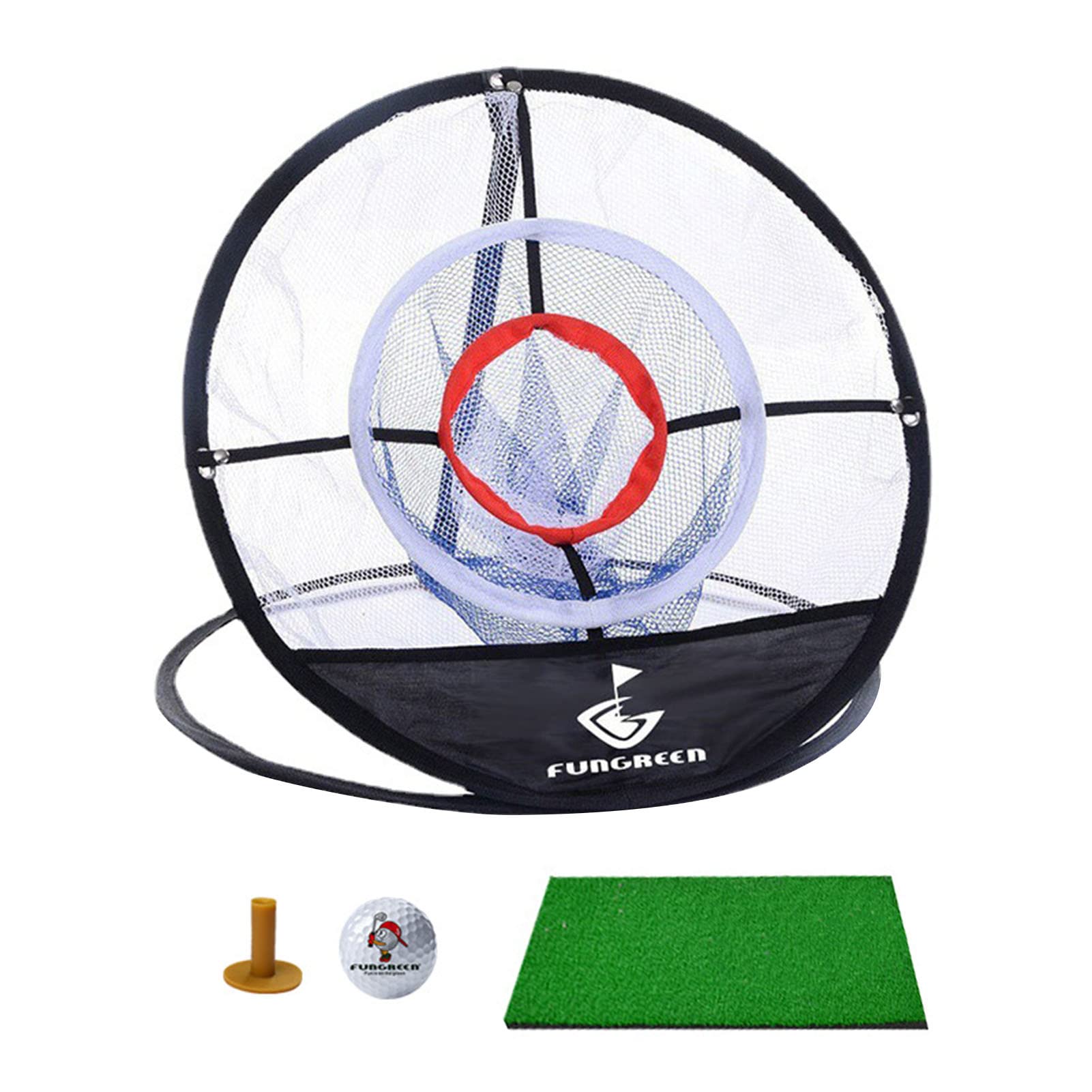 Golf Chipping Net,Indoor Backyard Hitting Nets | Collapsible Three-Layer Folding Design Golf Net Set for Outdoor & Indoor Practice
