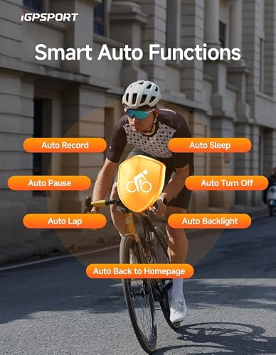 iGPSPORT BSC100S Wireless Bike Computer, GPS 2.6'' Screen Auto Backlight Waterproof 40H Battery Life ANT+ Bluetooth - 4