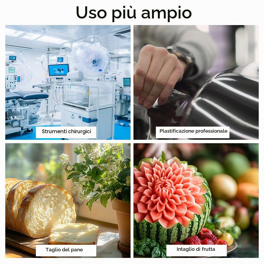 Kiuiom Coltello da Panettiere,Pane Lama di Rasoio Cutter,Coltello Da Pane Professionale con 20 Lame di Ricambio,Pezzi Taglierino per Pane per DIY Impasto,Intagliare Modelli di Pane Crudo,2+20 pcs