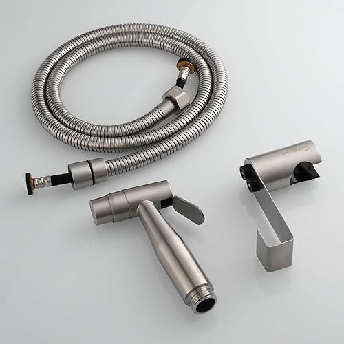 Miniatura 5 de CIENCIA Kit de rociador de bidé de mano Shattaf de acero inoxidable - Juego completo de bidé para inodoro, rociador de bidé de mano para inodoro,