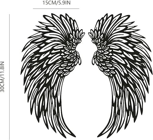 Miniatura 8 de Adhesivos decorativos para pared, mural creativo, alas de ángel, para el hogar, TV, pintura de pared, removible con decoración para habitación de