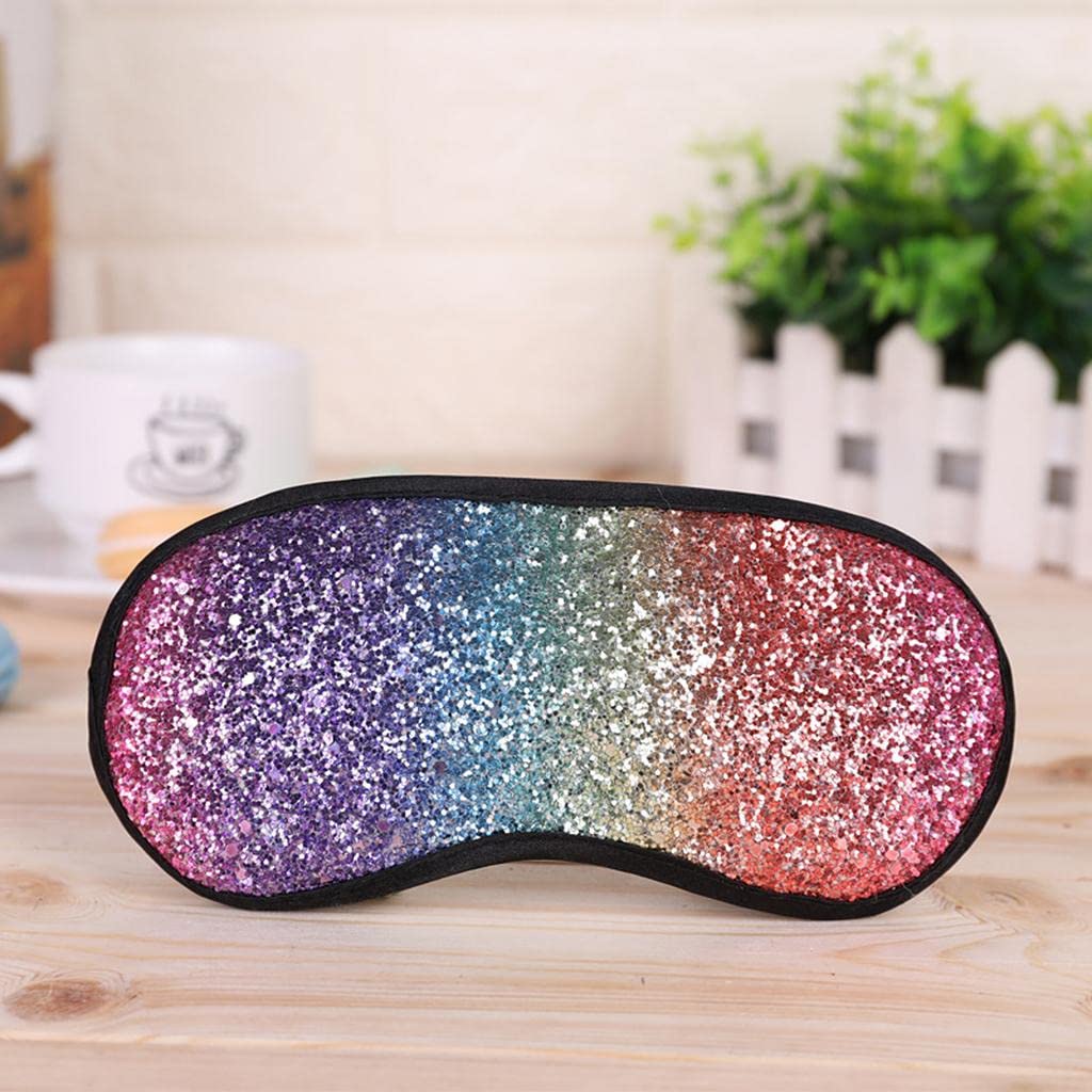 PEXORVA® Sparkly Rainbow Sequin Eye Mask Blindfold Lightweight Sleep Eye Mask Covers|Clothing, Shoes & Accessories | Costumes, Reenactment, Theater | Accessories | Masks & Eye Masks-image-19