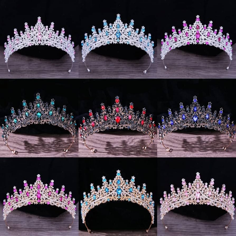 Amazon.com : ZIFENGXUAN Ladies Crown Tiara for Women Crystal