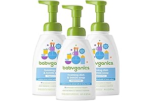 Babyganics Foaming Dish & Bottle Soap: Gentle, Plant-Based Cleanser for Baby