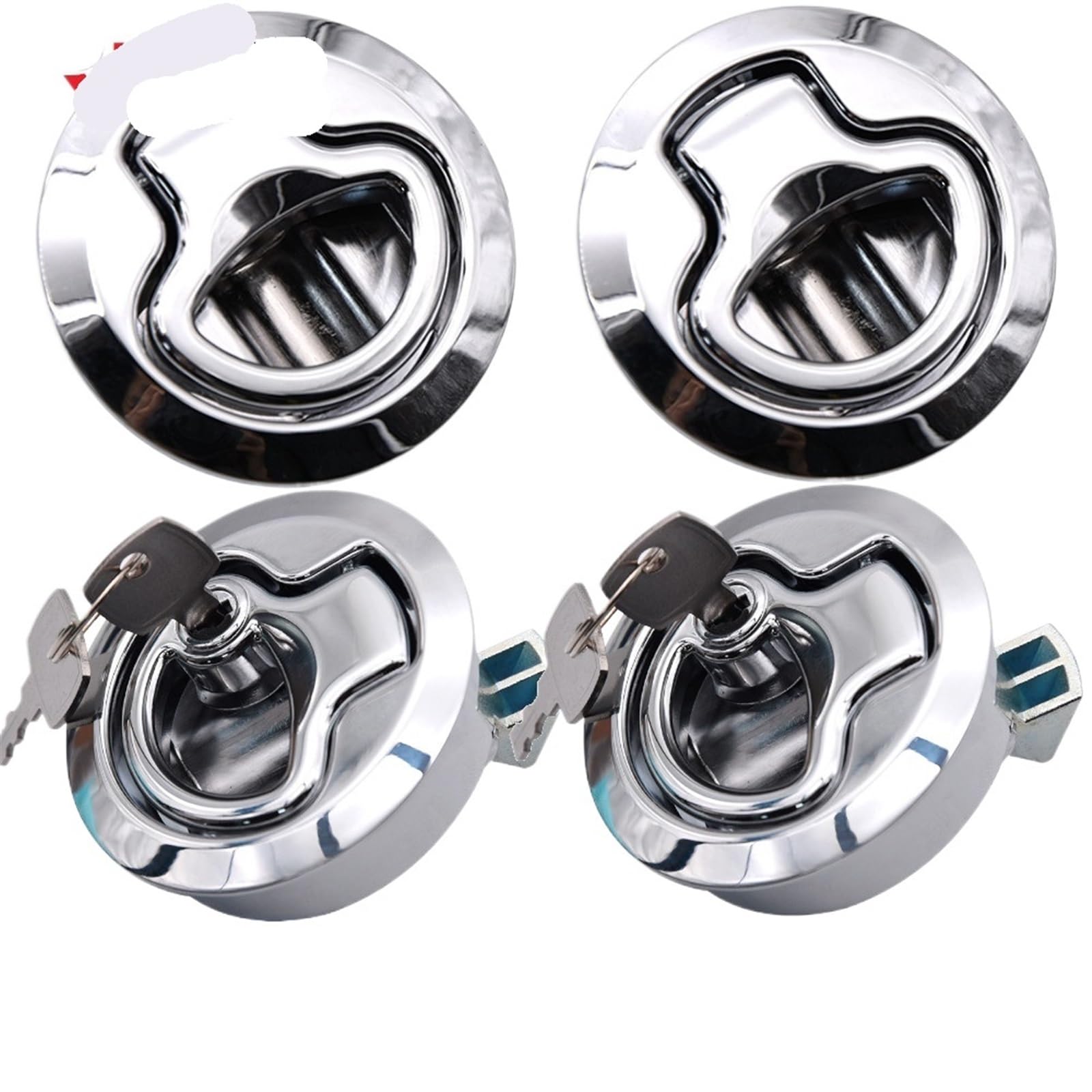 Porte affleurante tirer trappe loquet claquer 2 pouces pour quincaillerie de pont RV 4pcs