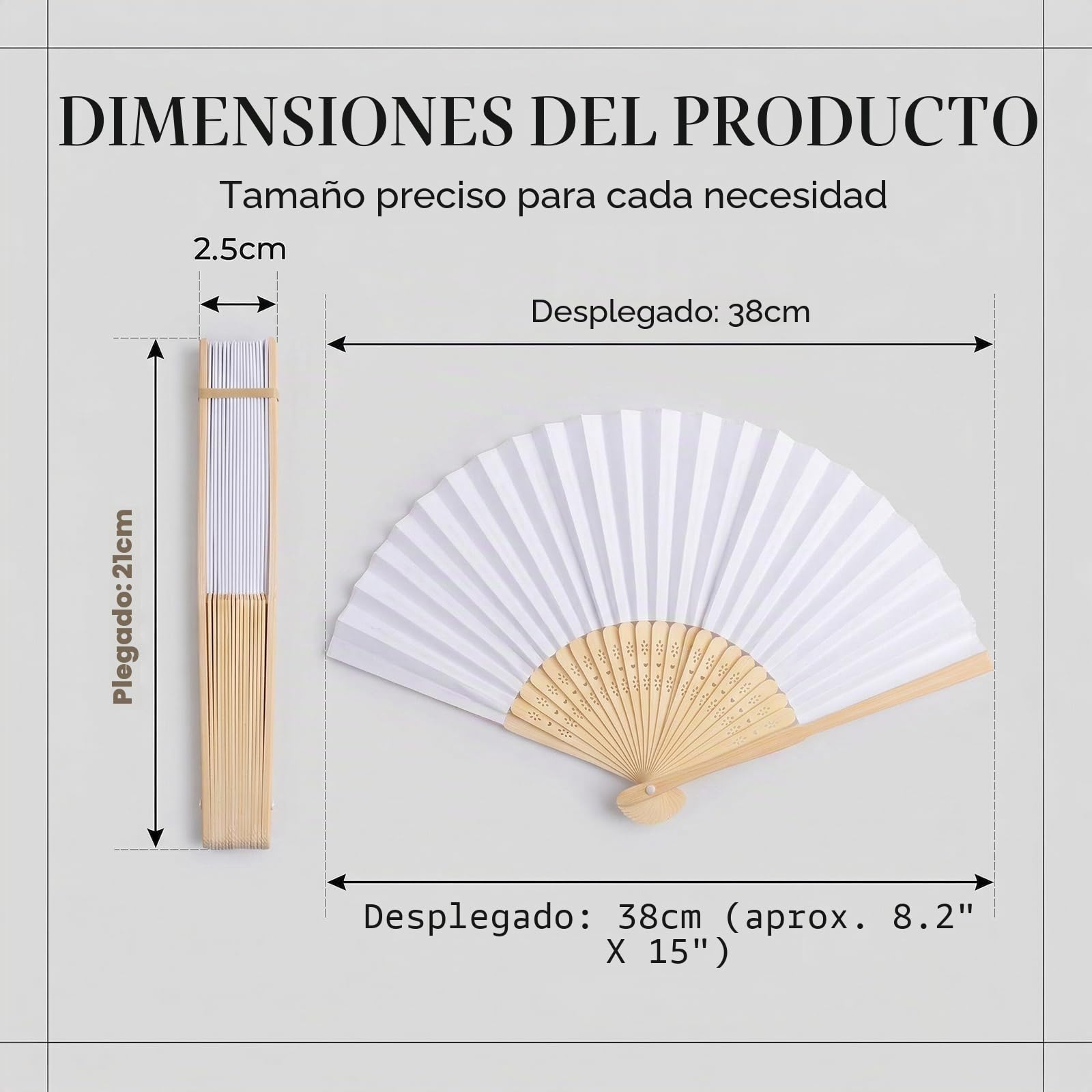50 Piezas Abanicos De Boda, Abanico Papel Blanco Mano Plegable, Abanicos Para Invitados, Abanicos Plegables De Bambú Para Verano, Fiesta, Bolsa Regalos De Boda