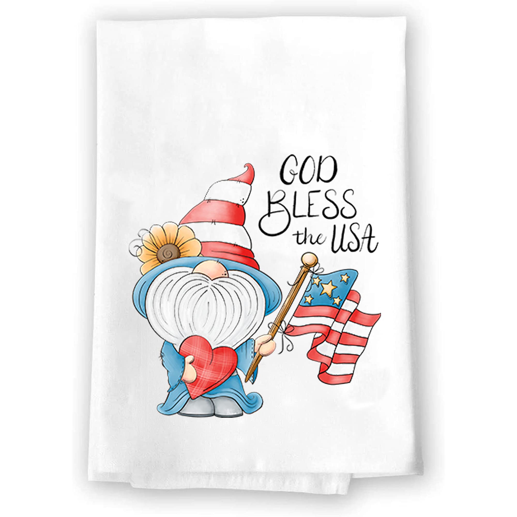Memorial Day 4th of July Summer Home Decor Decorative Kitchen and Bath Hand Towels | American Flag | Spring Fall Accents | Red White and Blue Towel Home Holiday USA Decorations
