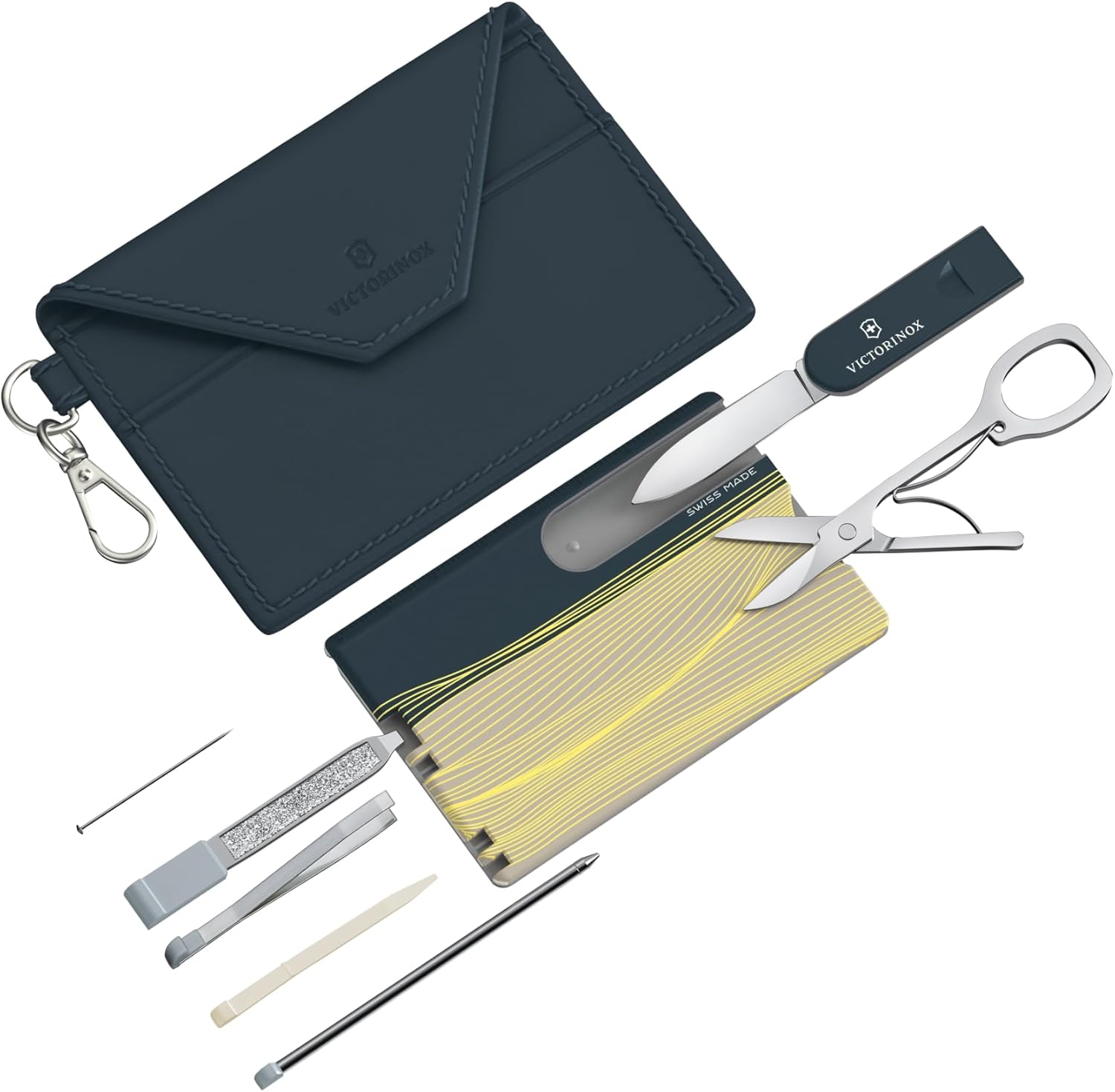 Victorinox Live to Explore Classic Swiss Card, 10 Function Swiss Made Multitool Card, New York Style