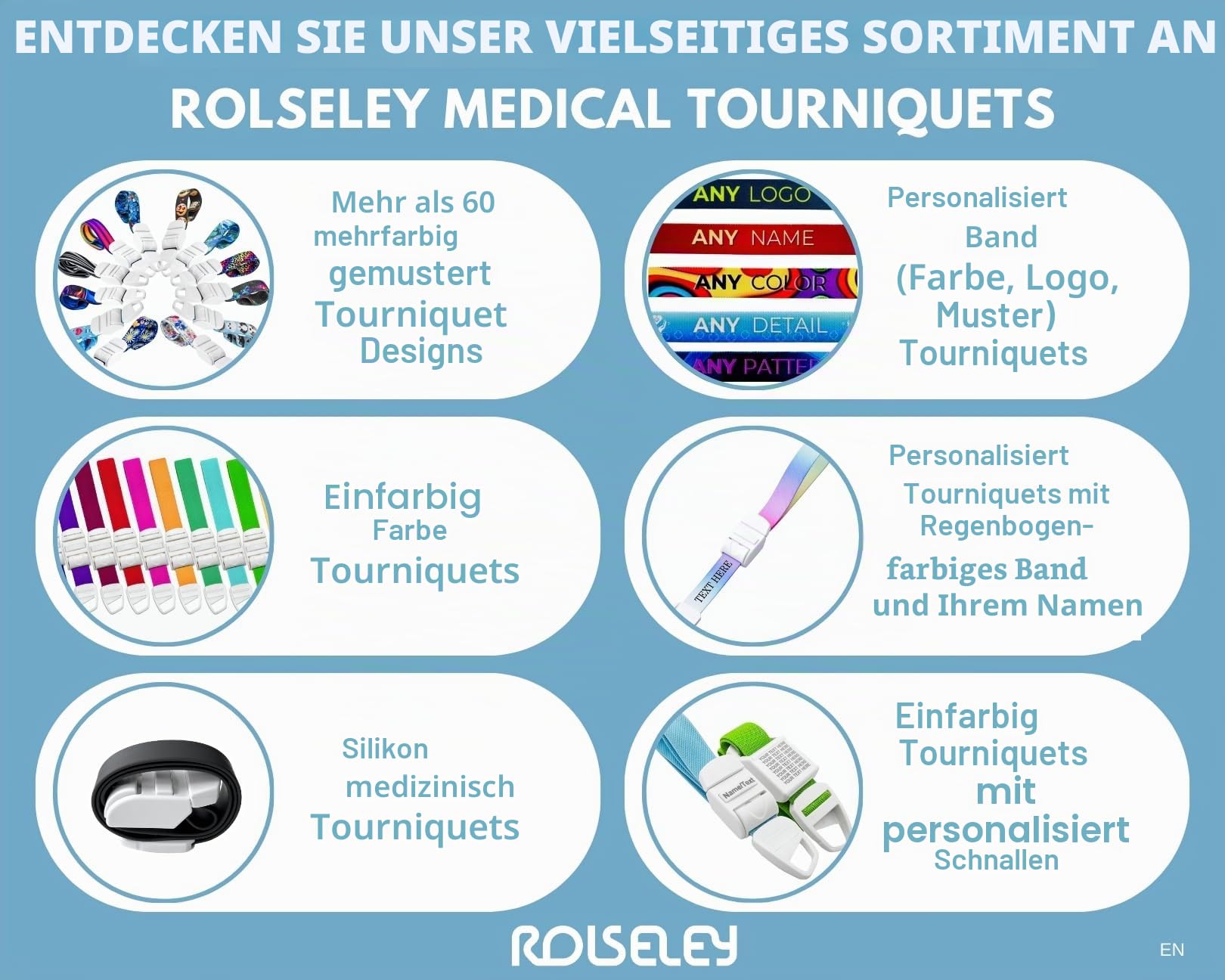 Medizinischer Silikon-Stauschlauch – Wiederverwendbar, Latexfrei, Mit Schnalle, Für Blutentnahme & IV Zugang, Lila