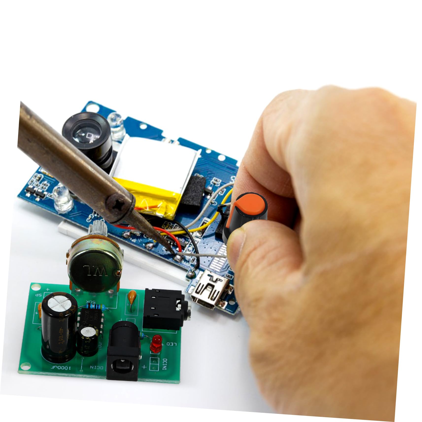 FUNOMOCYA Lm386 Amplifier Board Kit 2 Sets Audio Amplifier Amp Board for Diy Projects