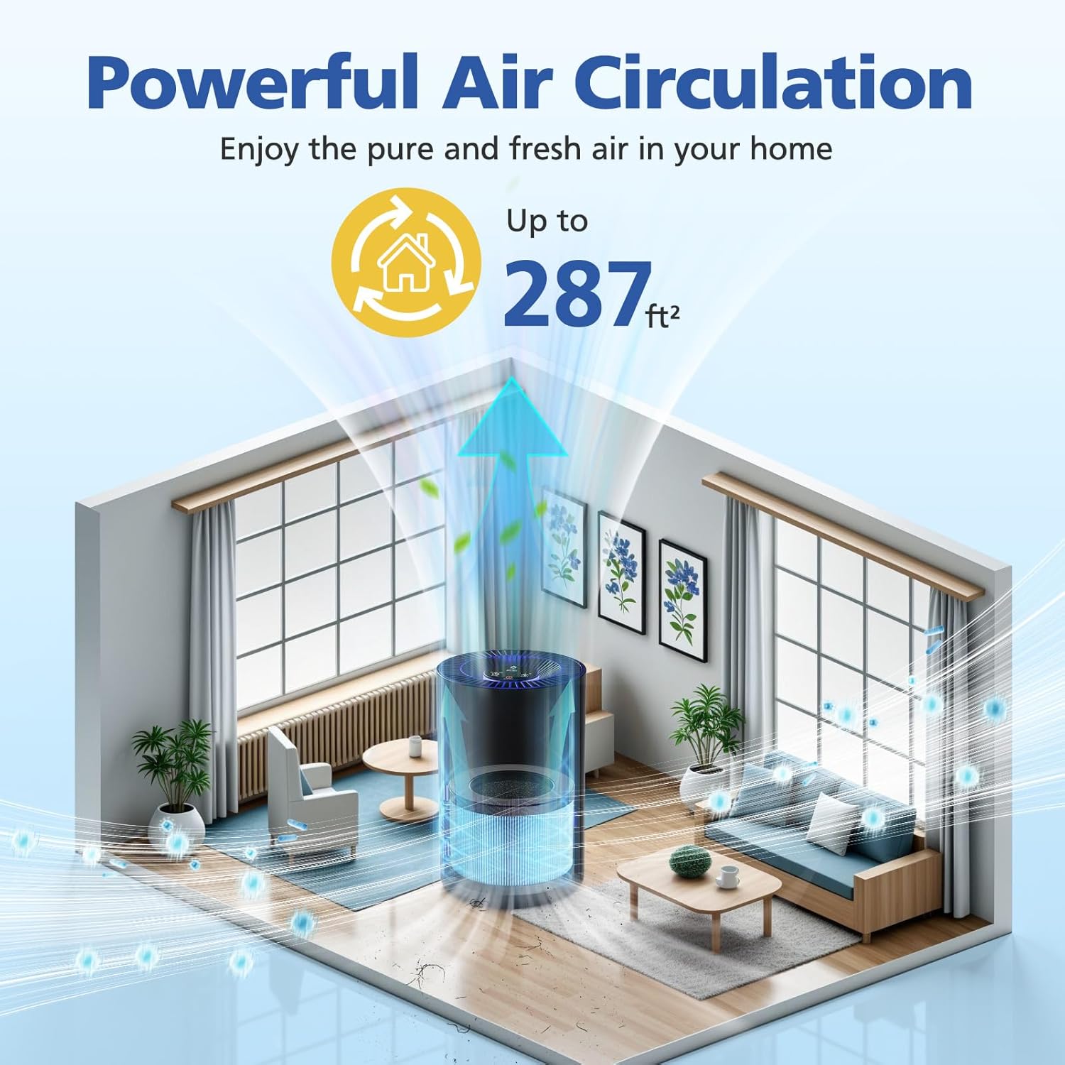 DH-JH12 MK0I MK0b TZ-K1 DH-JH01 HEPA Replacement Filter Compatible with VOOPNU DH-JH12, for Tolife TZ-K1, for FreAire KN6391, for Kloudi DH-JH01, for POMORON MJ001H/MJ012H Air Purifier, 2 Pack - Image 11