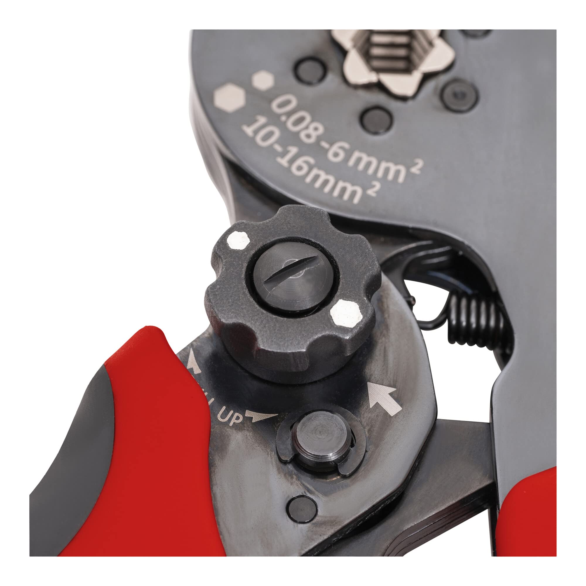 STIER Crimpzange für Aderendhülsen Sechskant-Pressung 16 mm², Quetschzange, Presszange, Aderendhülsenzange Sechskant