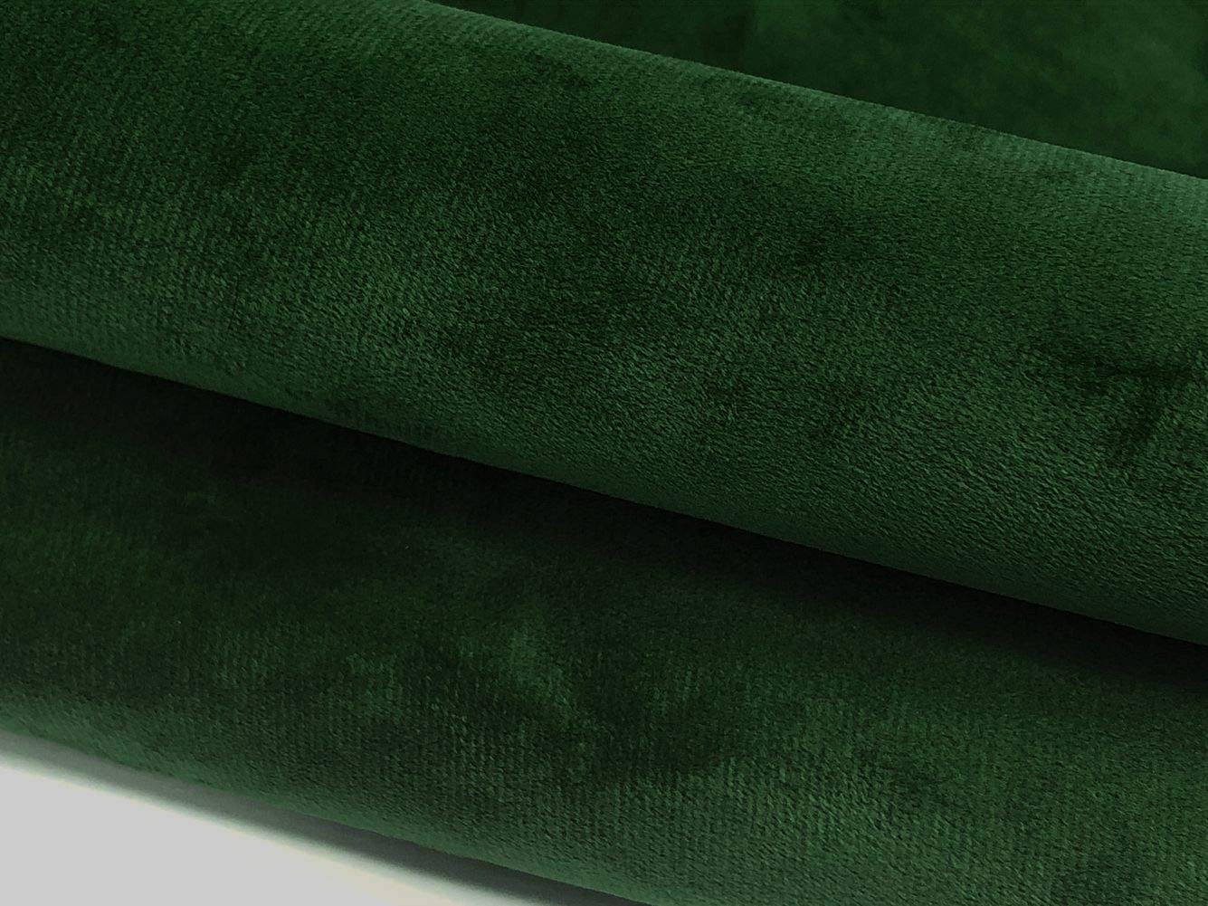Tissu en velours pelucheux uni doux, tissus d'ameublement, couture, rideau, coussin, matériau en velours, vert foncé, 2 m, 200 cm x 145 cm, vert foncé, 2 m (200 cm x 150 cm)