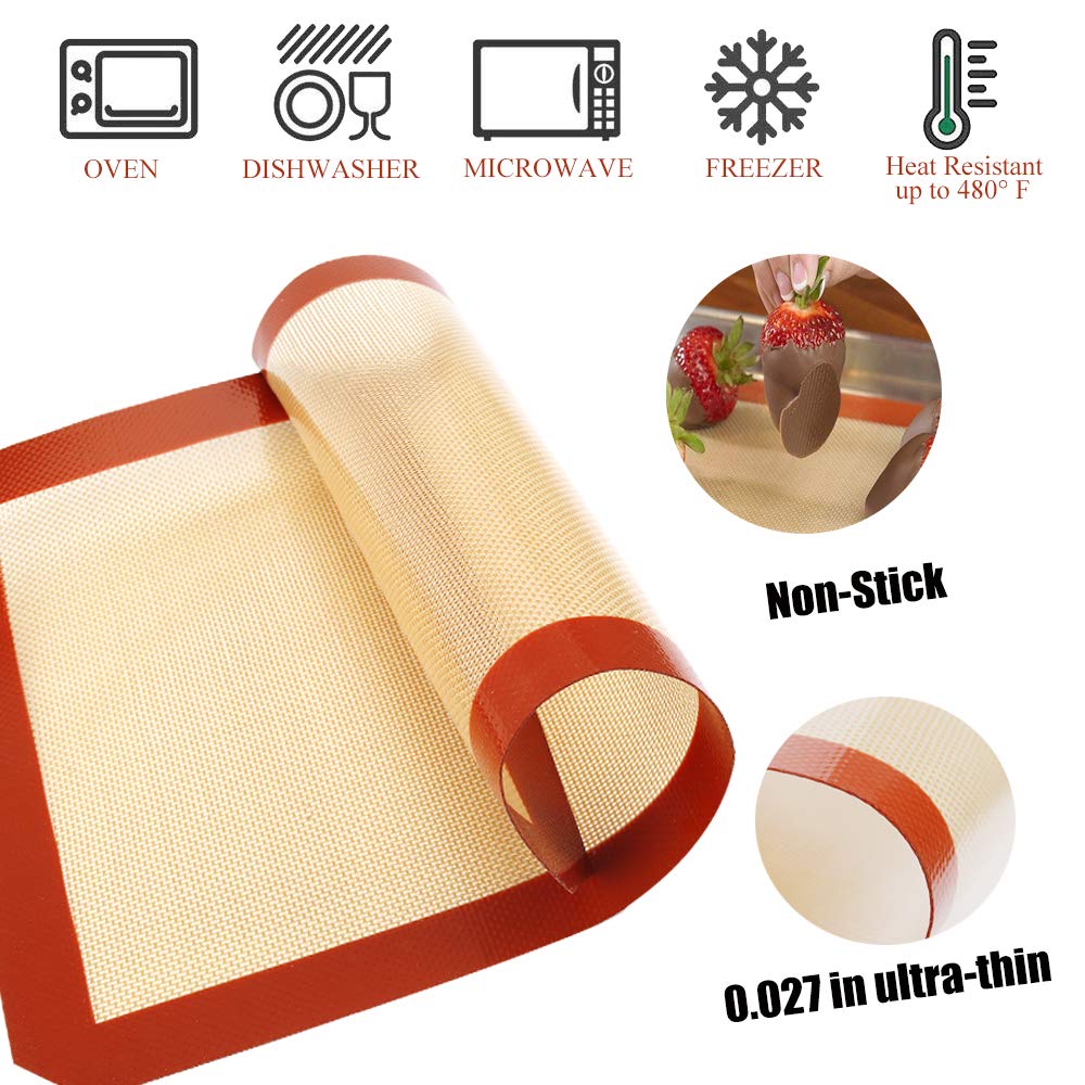 Tappetino In Silicone Per Pane Riutilizzabile: Antiaderente, Resistente Al Calore, Dimensioni 37x27 Cm, Per Forno E Preparazione Impasti