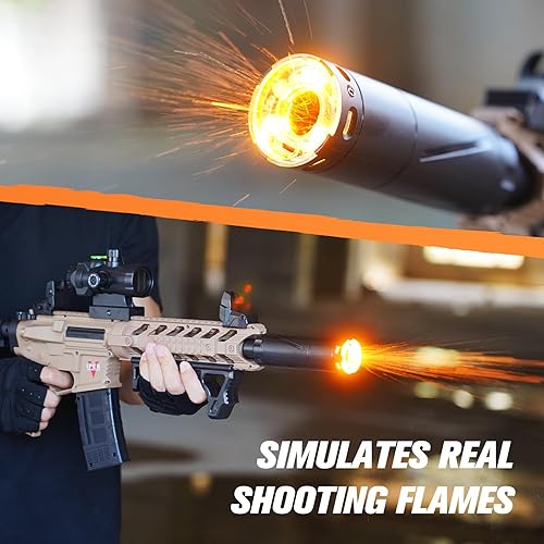 Miniatura 2 de Cuerpo automático de nailon, pistola eléctrica de espuma de 170 FPS, capacidad de disparo al aire libre, edad 18 + (ARlight-15)