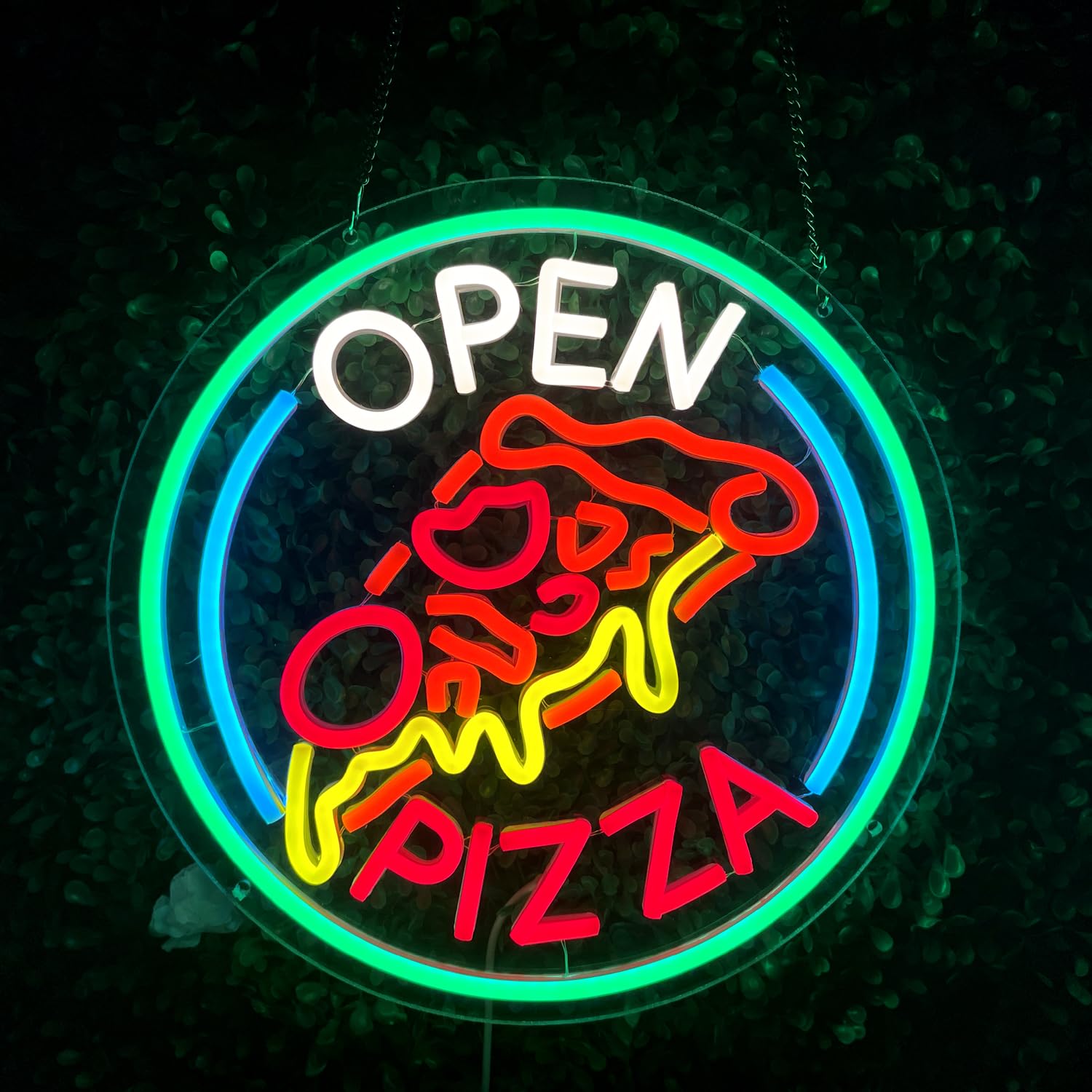 Amazon.com: Pizza Open Neon Sign,Dimmable LED Wall Decor for