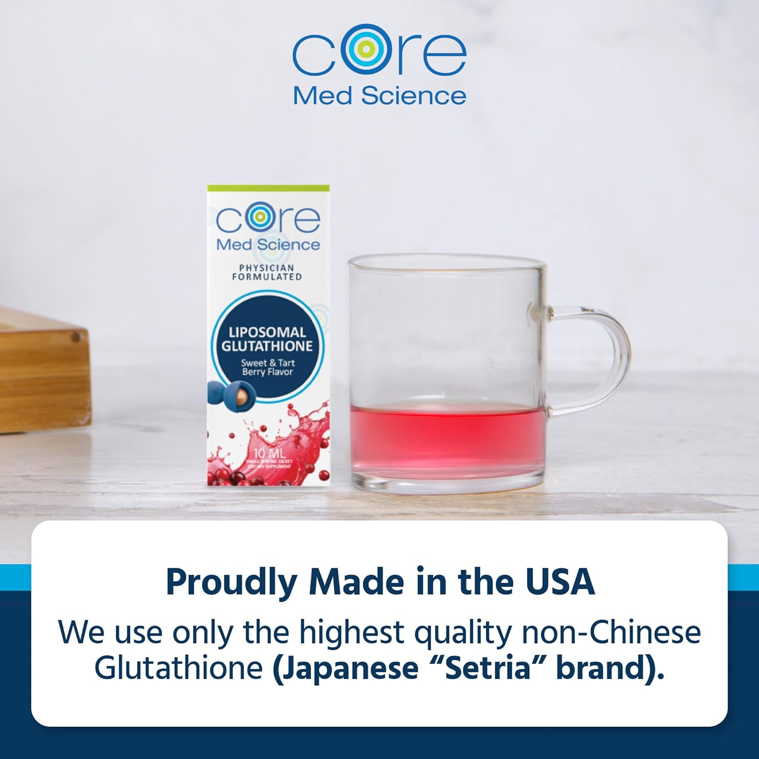 Core Med Science Liposomal Glutathione Supplement, Sweet & Tart Berry - Glutathione Drink Mix for Detox Support - Antioxidant Supplement for Energy, Brain Health, Skin & Liver Health - 30 Pack - Image 6