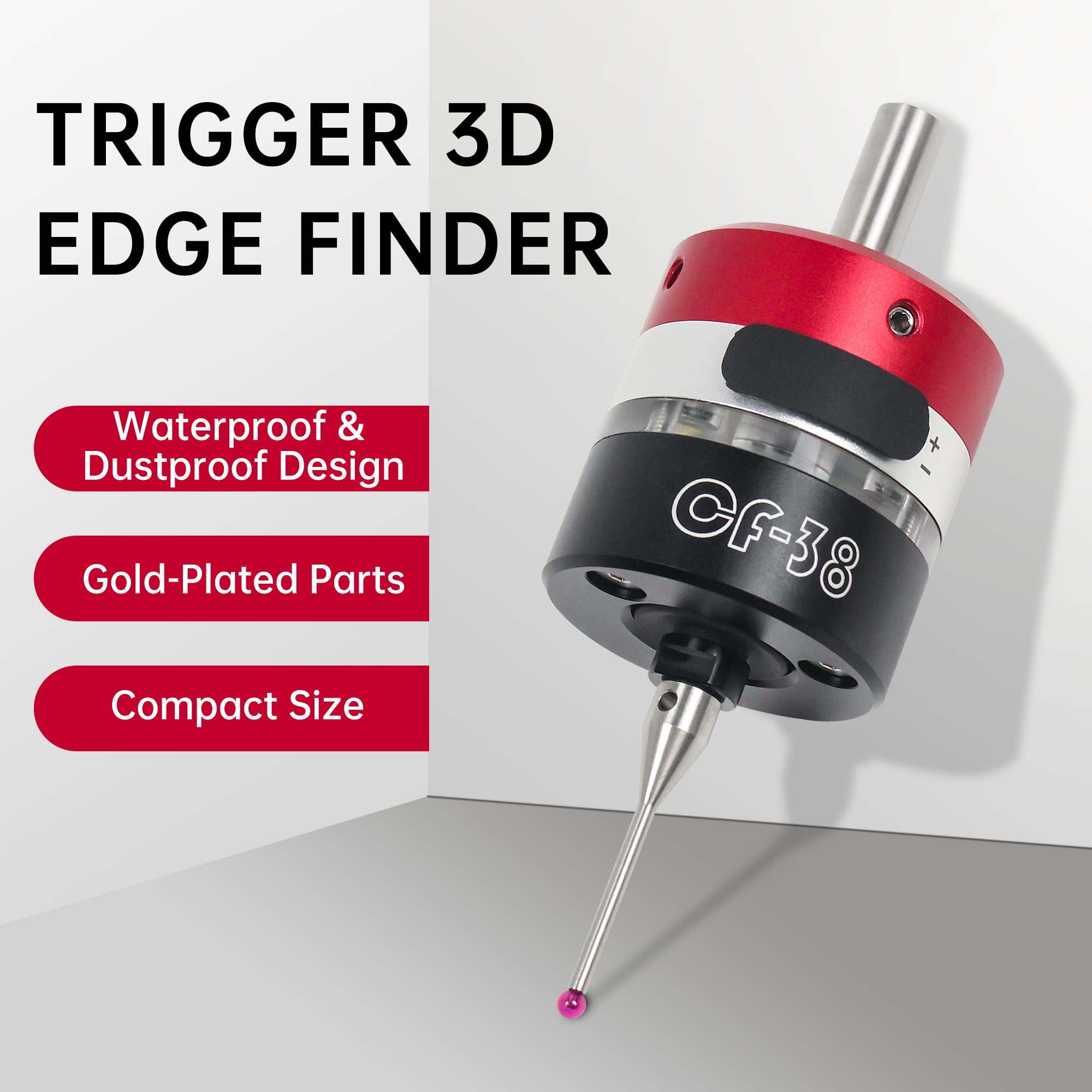 RATTMMOTOR UPDATE CF-38 Interrupteur de mesure CNC 3D pour fraiseuses CNC Précision plus précise