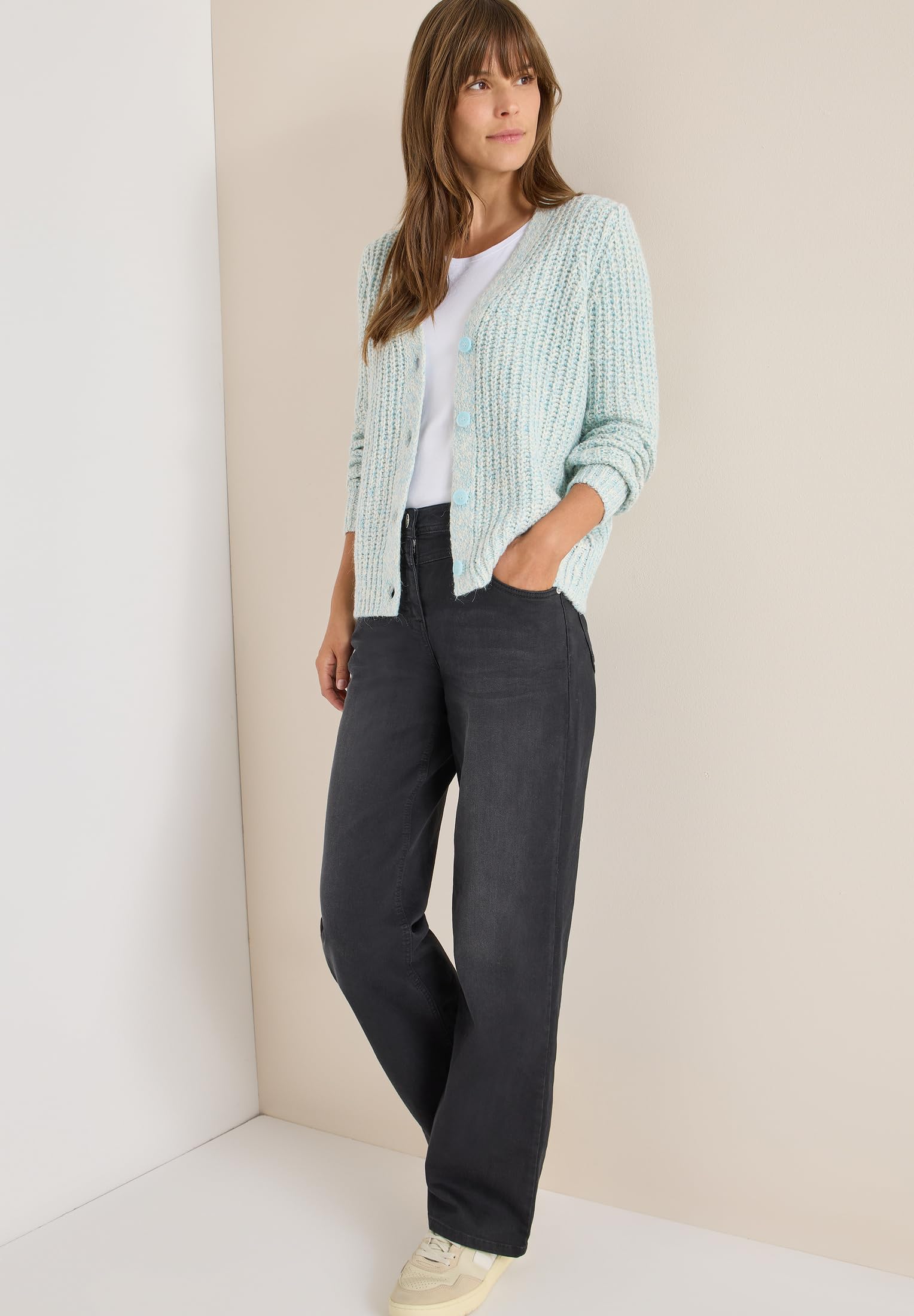 Cecil Damen Two Tone Cardigan