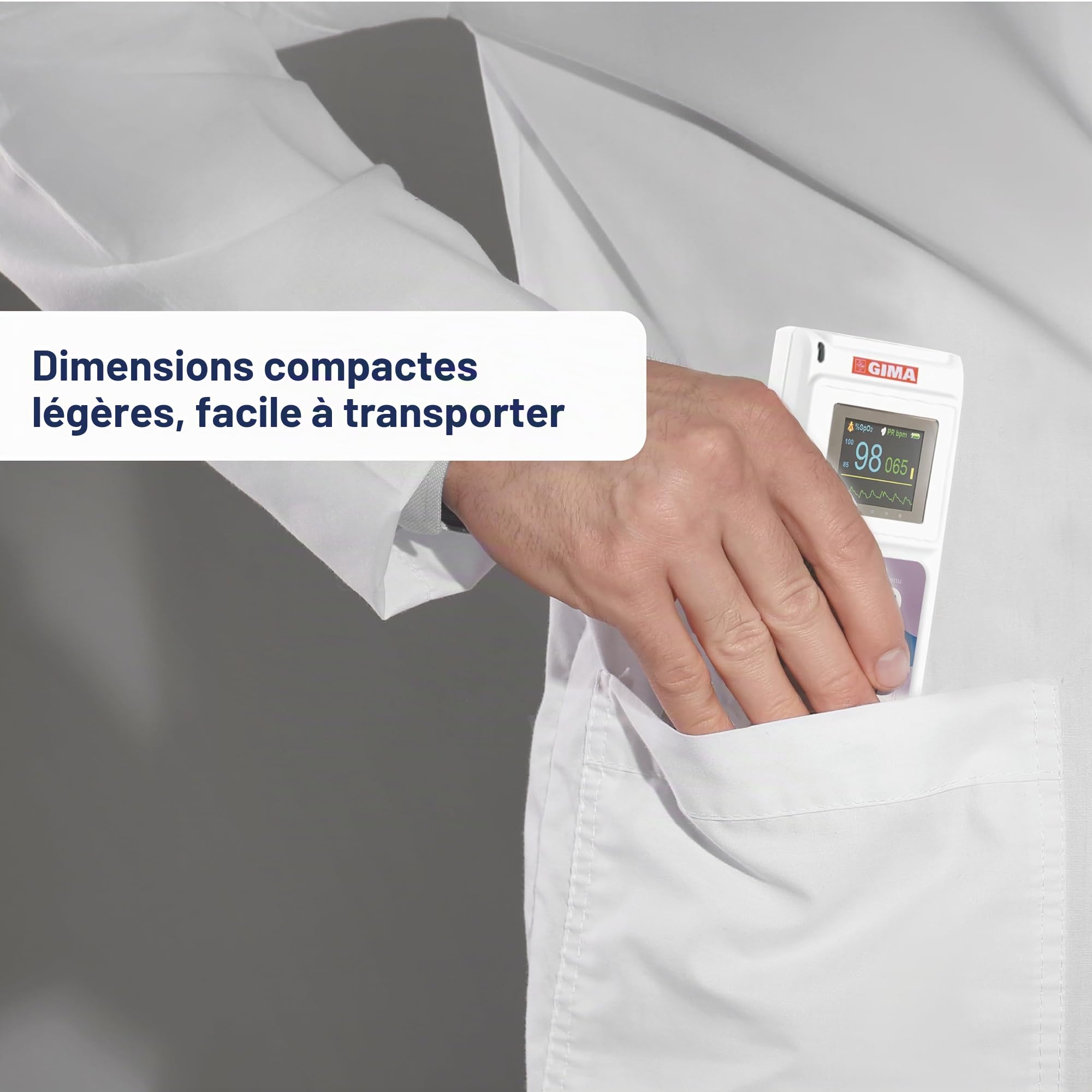 Oxy 35100-50 Oxymètre d'impulsion à main avec logiciel