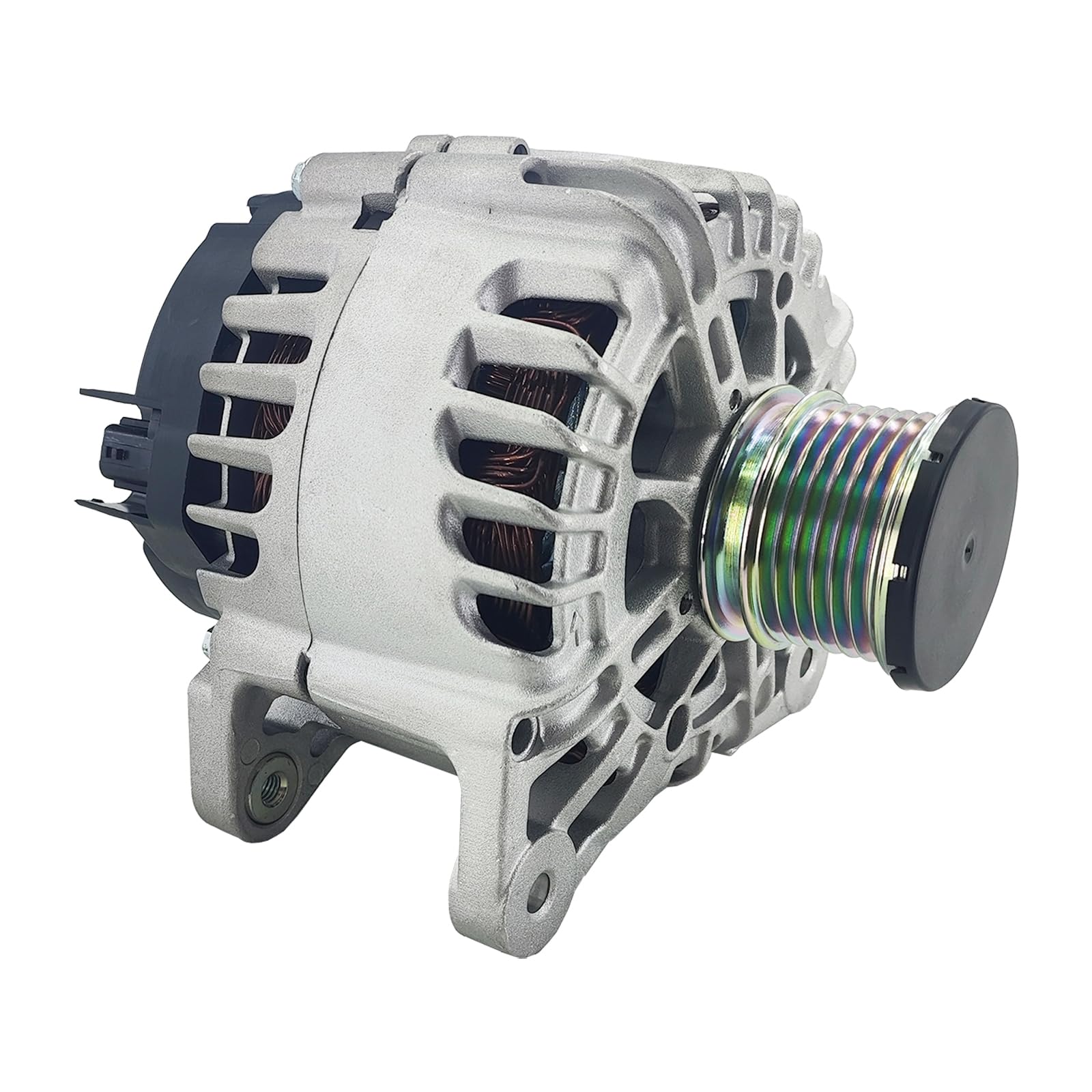 21072N Alternator Compatible with 2017-2022 Niss-an Rogue Sport 2.0L 12V 120A 6-Groove Clutch Pulley Clockwise #23100-4BB0A-image-48