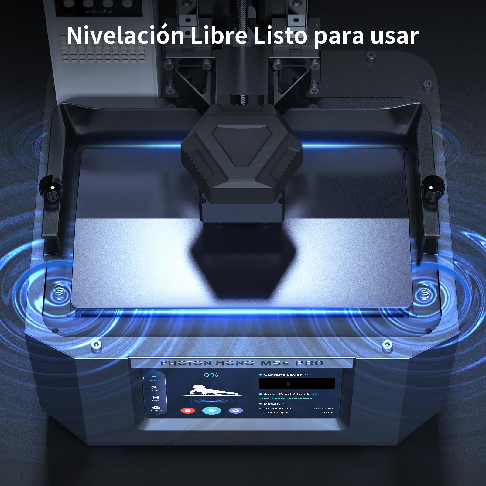 Anycubic Impresora 3D de Resina Photon Mono M5s Pro 14K con Actualización Automática, Velocidad 3 Veces Más Rápida, Mini Calentador y Purificador, para Jugadores 3D con Mil Necesidades