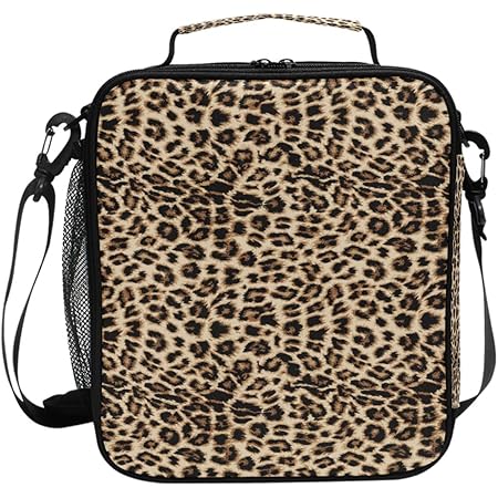 leopard print cooler bolsa