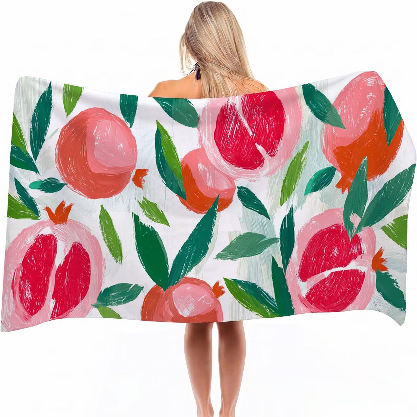 Serviette de plage microfibre XXL 100x200 cm drap de bain adulte
