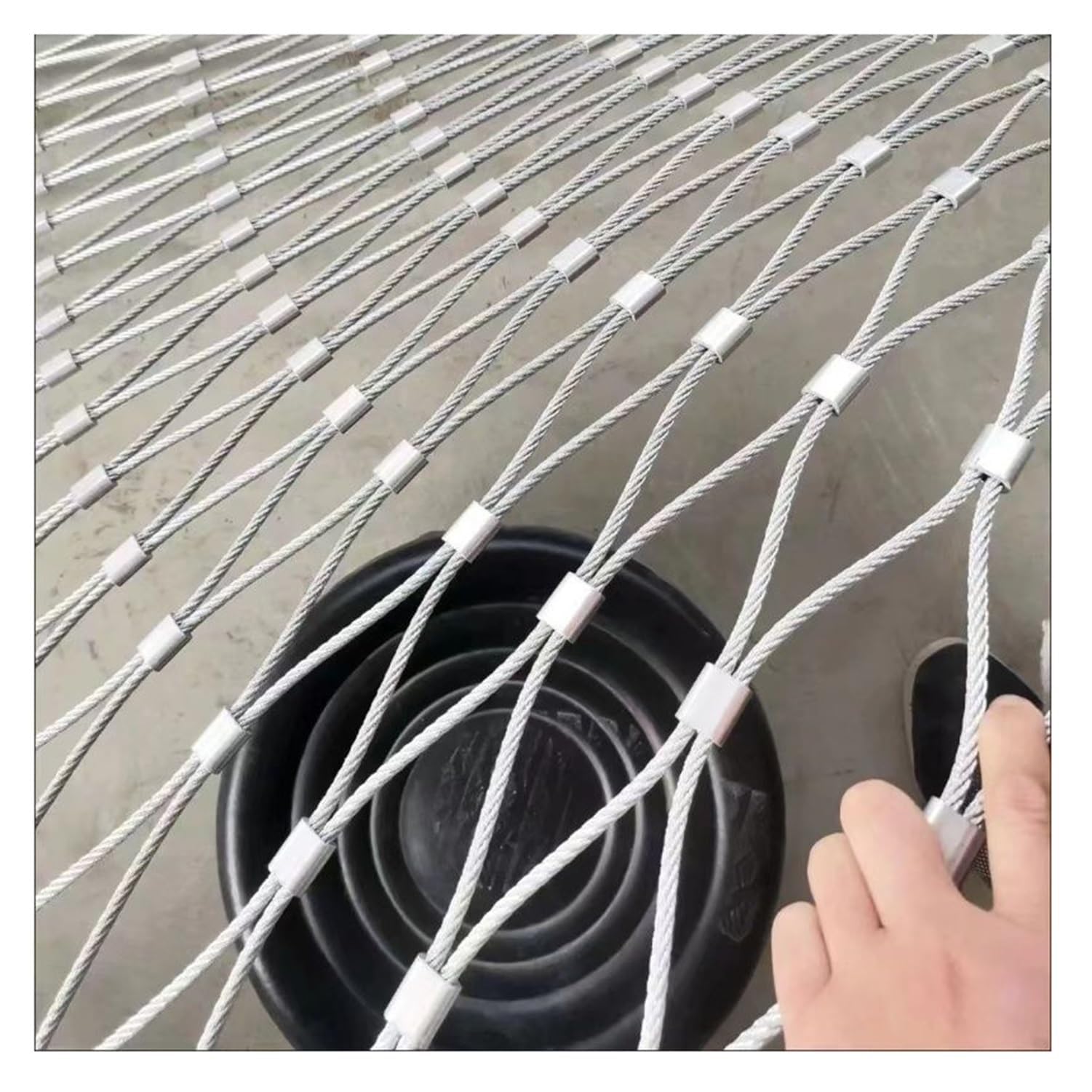 SHAARI Tierzaunnetz, Aus Metallgewebe, GleichmäßIge Maschen, Hohe Schlagfestigkeit Geeignet FüR Treppen- Und Balkonschutz(4x4m)