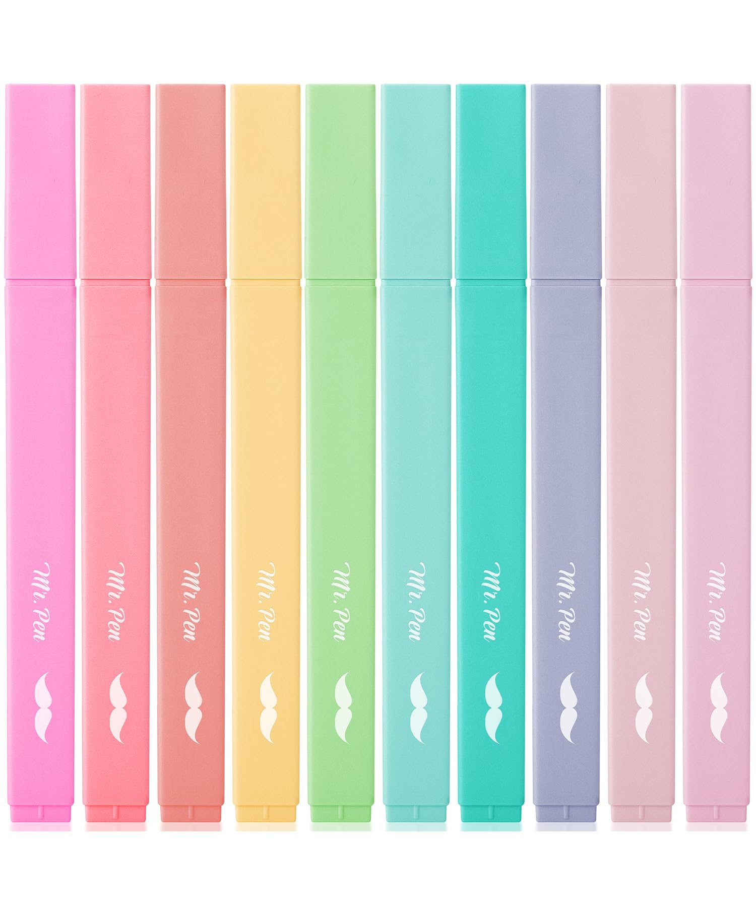 Mr. Pen- Bible Highlighters, 10 Pack, Chisel Tip, Candy Colors, Aesthetic Highlighters Assorted Colors, Bible Markers No Bleed Through