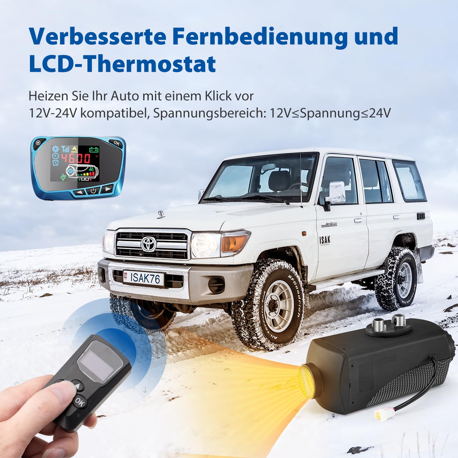 Riscaldatore Per Auto Da 150 W, Sbrinatore Portatile Per Auto Da 12 V Riscaldamento Rapido Regolabile A 360 Con Purificazione Dellaria E Accendisigari Per Tutte Le Auto 86136830 - Foto 9