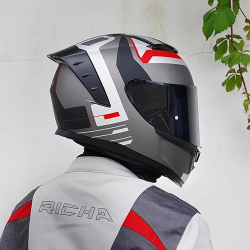 Miniatura 8 de Casco integral para motocicleta, Cascos para adultos en motocicleta, Cascos MG611 para motocicleta de carreras con visera negra para hombres y