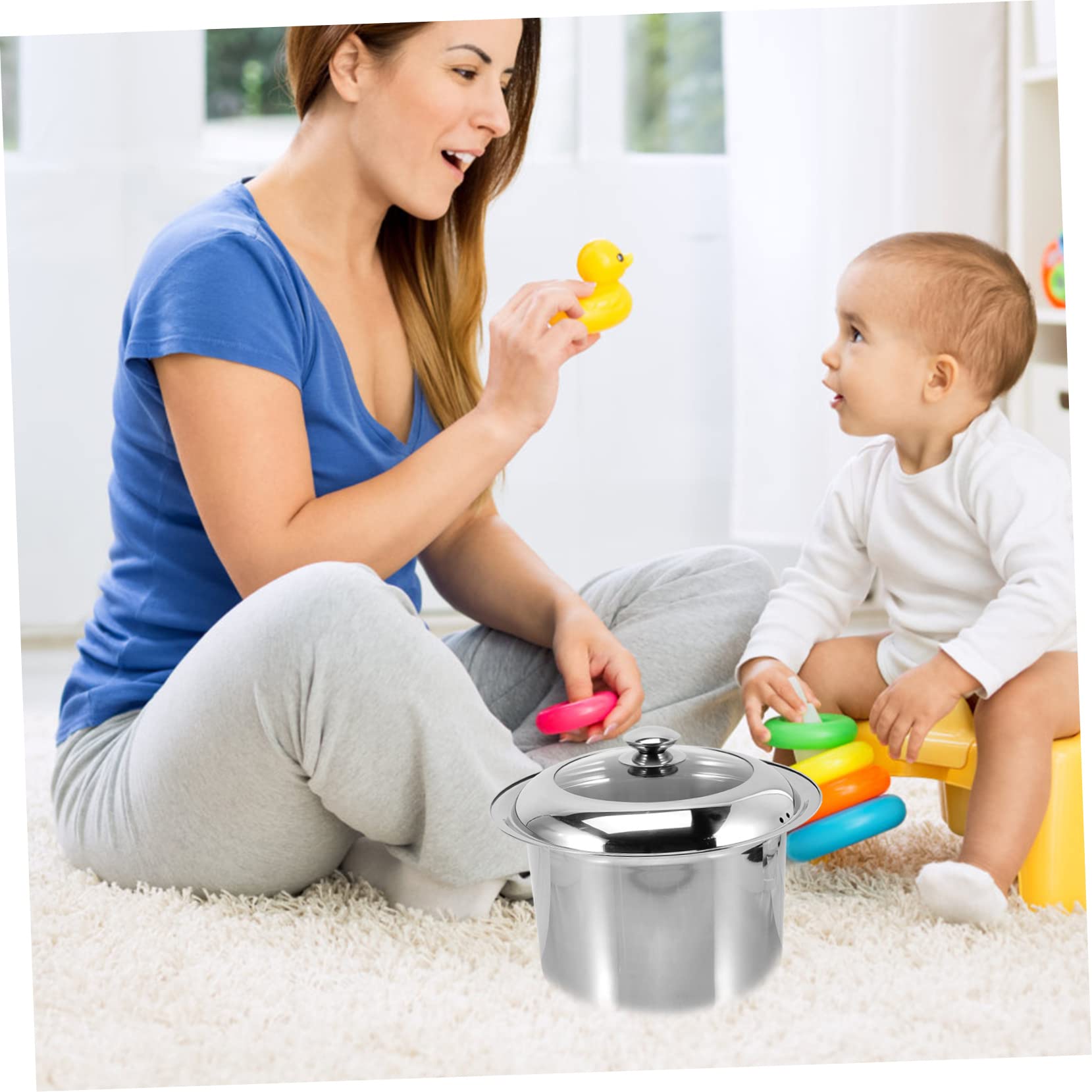 Orinal Infantil de Acero Inoxidable Tapa, 1 Pieza para Uso Doméstico