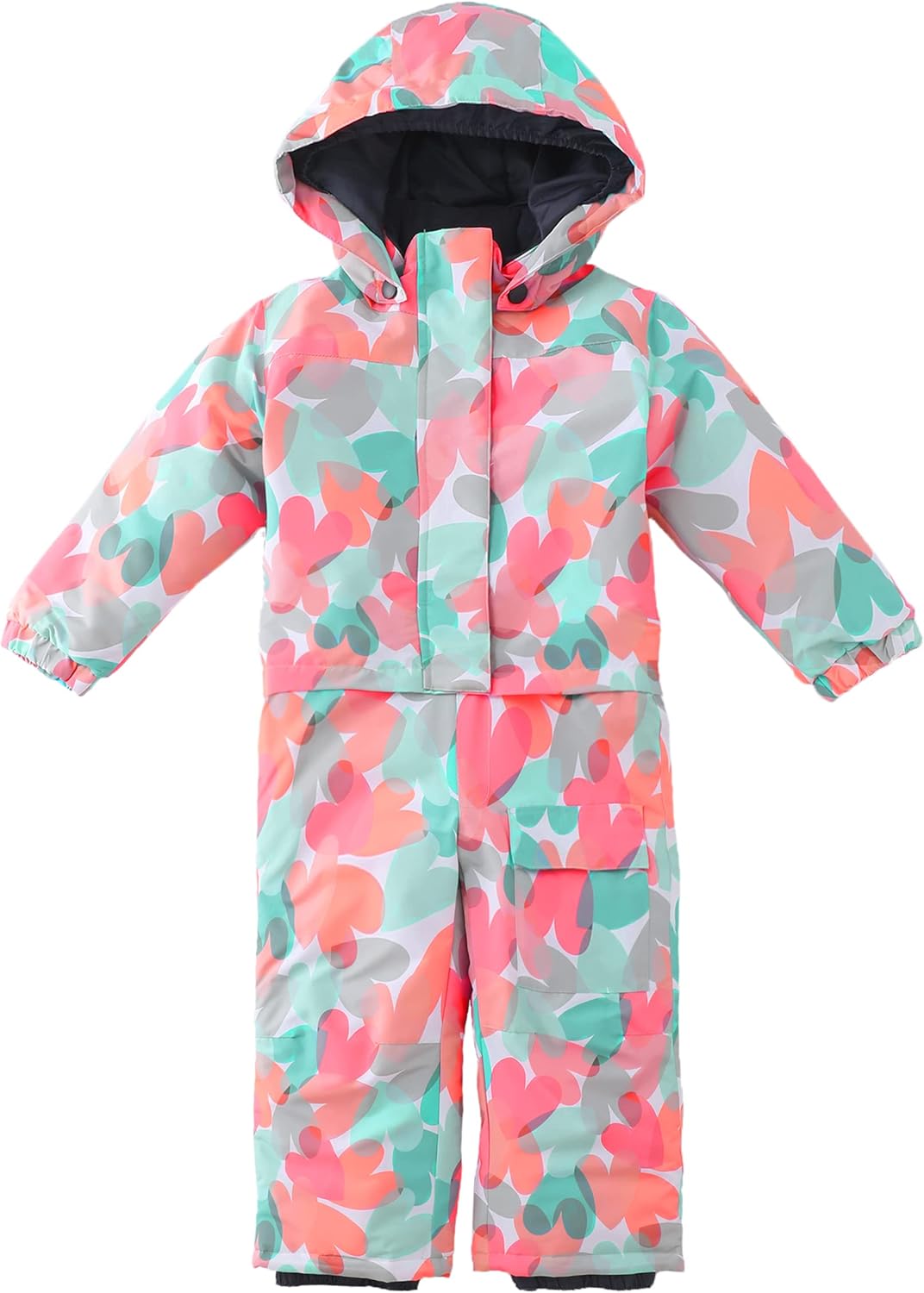 Hiheart Boys Girls One Piece Snowsuit Waterproof Ski Snowboard Coverall