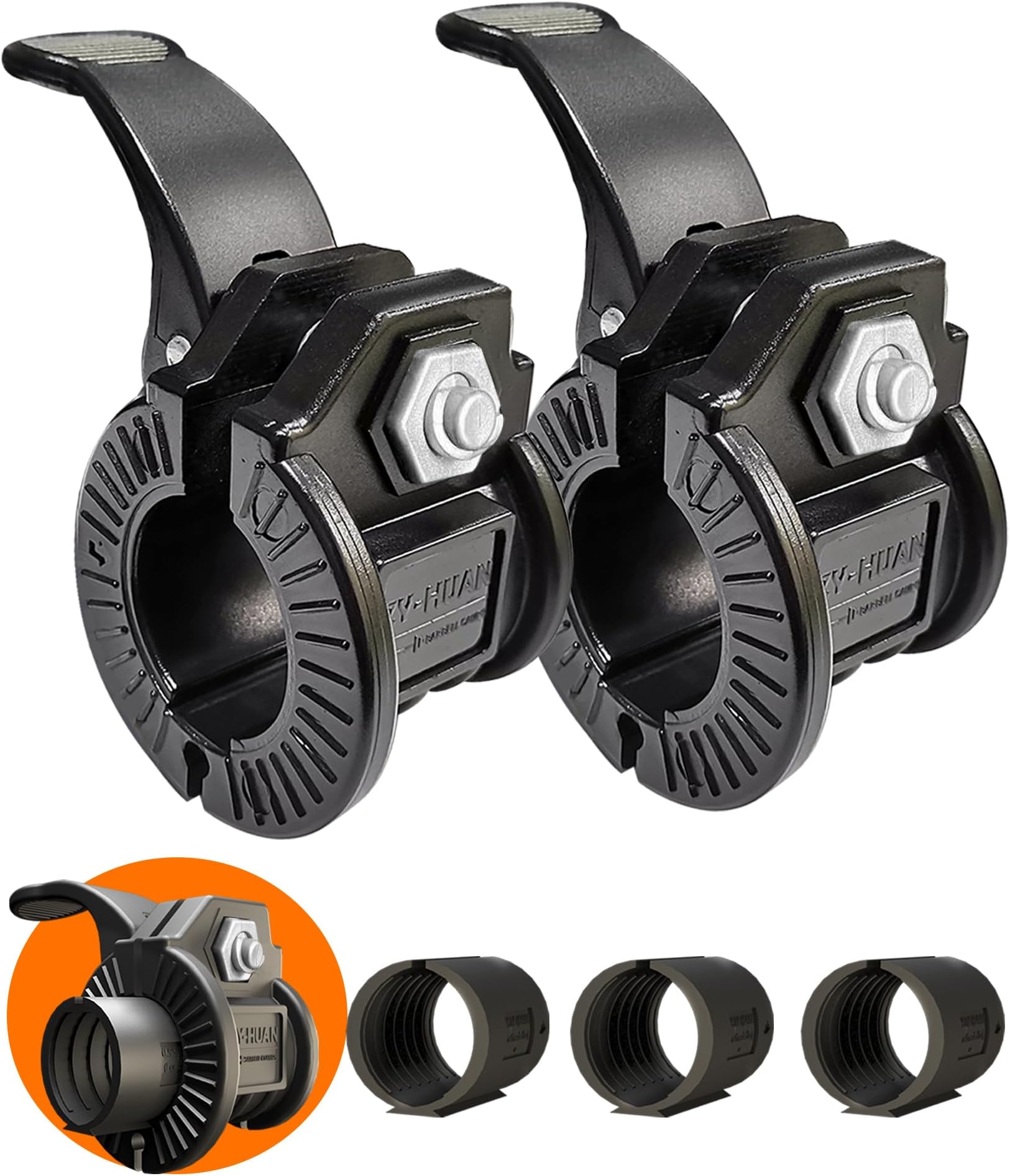 8pcs 1 Inch Barbell Clamps, Stainless Steel Spring Collar