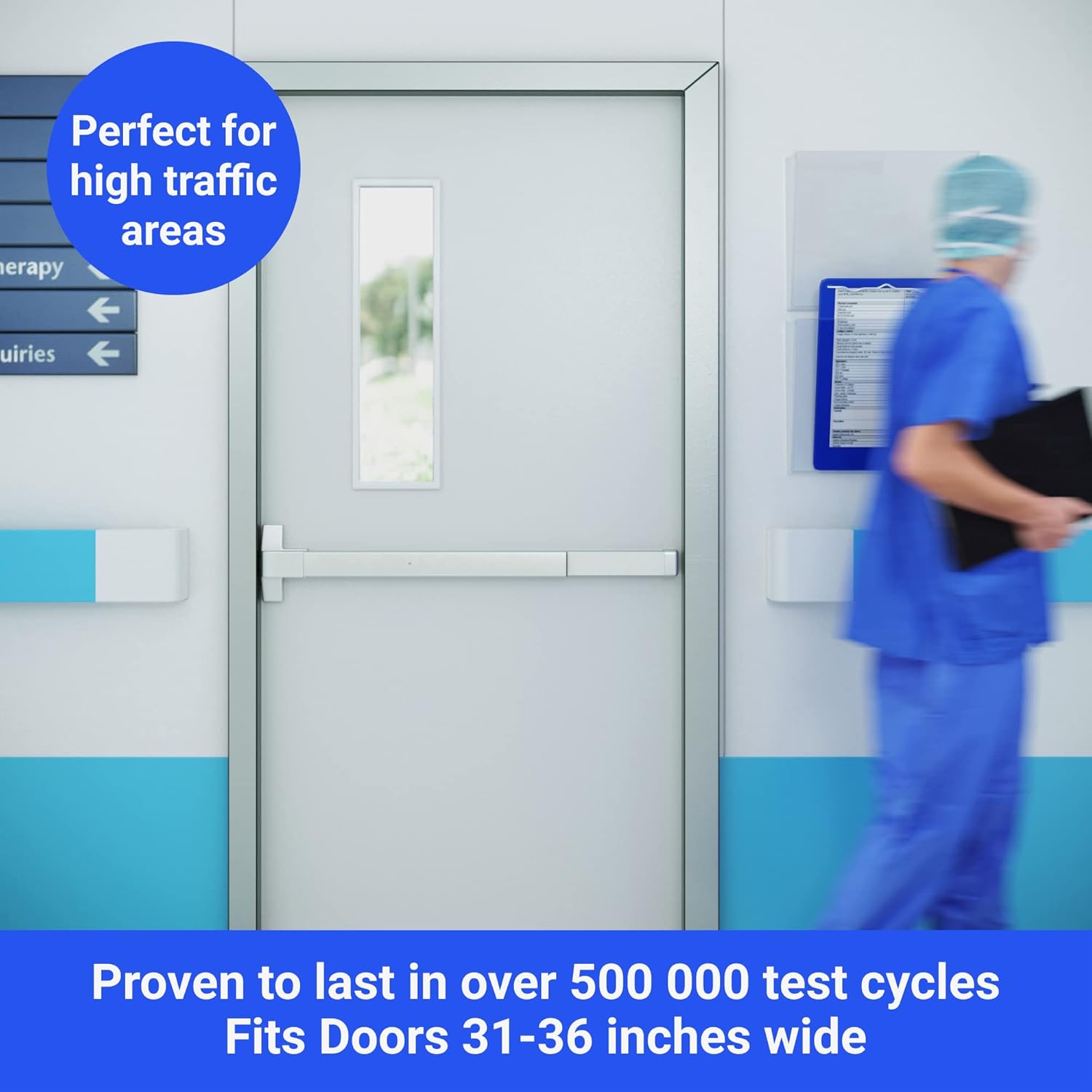 Product Deal FS-750 Series Panic Bar Exit Device - Push Bar for Exit Doors - Aluminium Silver Finish - Fitting Instructions