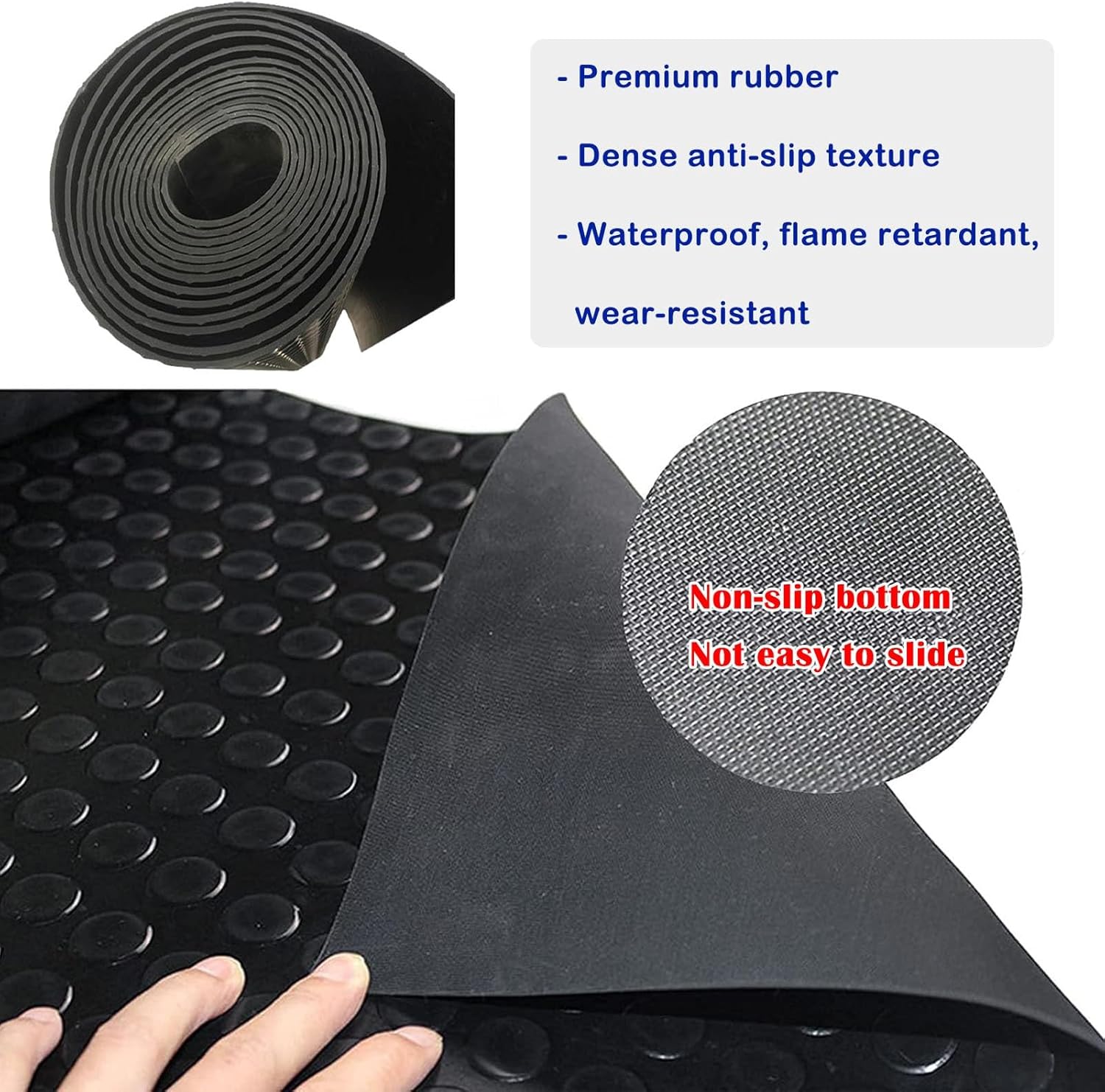 ゴムマット ゴム製フロアマット 家庭用ガレージフロアロール、コイングリップフローリングロール 幅3フィート 4フィート 6フィート、  Amazon.co.jp: ゴムマット ゴム製フロアマット ロール コイン柄、 ガレージフロアロール 滑り止め フローリングマット 幅2フィート 3  ...