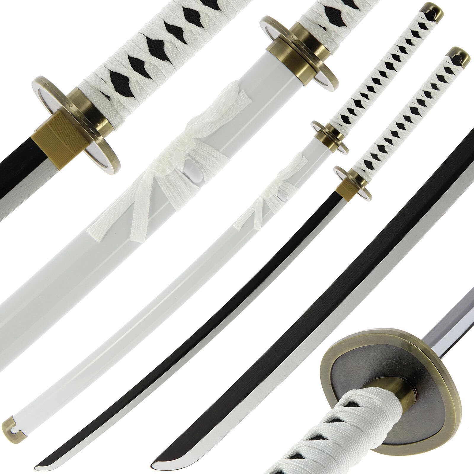 Bamboo Handmade Anime Katana โ 100cm Wooden Blunt Sword Prop with Sheath โ Safe Cosplay Anime Inspired Replica for Collectors & Roleplay Wadous Sword