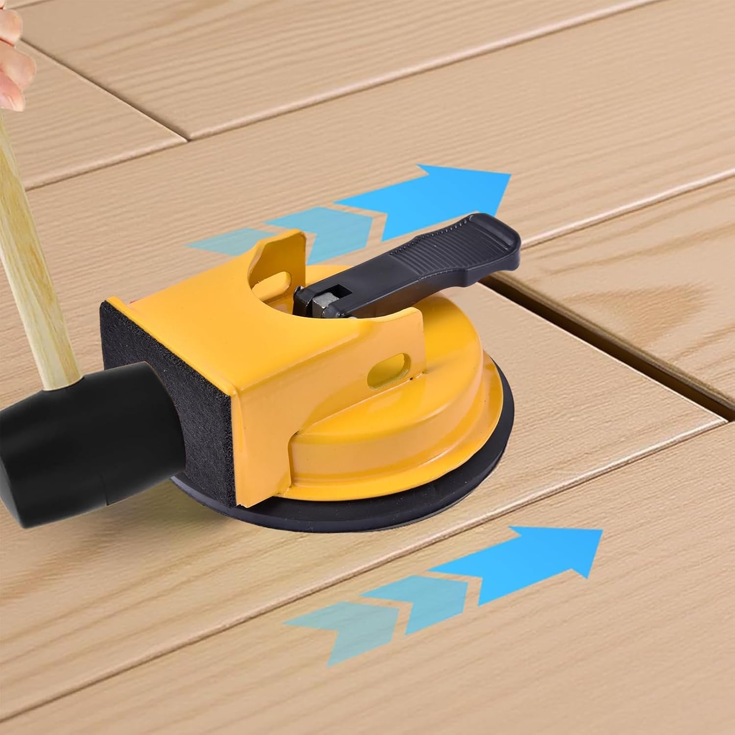 Herramienta de Instalacion de Suelos Laminados con Ventosa Robusta y Mango Ergonomico para Lamas de Parquet Baldosas Vidrio Marmol Kit Compacto y Eficaz para Instalacion Precisa y Rapida