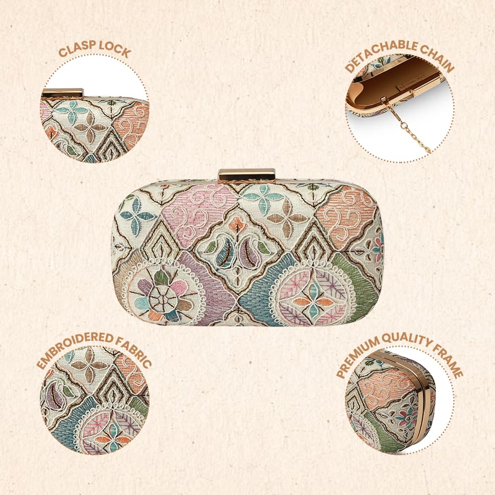 Image of THE TAN CLAN Classic Long Clutch Purses Luxury Handbags Bag for Women - Elegant Evening Handbag, Stylish Purse with Magnetic Closure