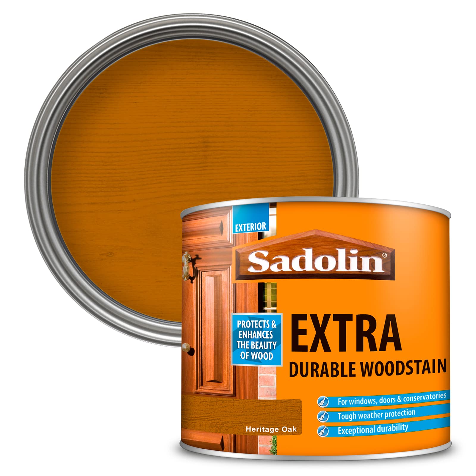 Sadolin Extra Durable Woodstain Heritage Oak 500ml SAD5090981
