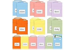 12 Pack Book Protectors Bags for Textbook Organization