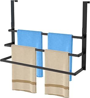 24Inch Over The Door Towel Rack, Stainless Steel DOKU Door Towel Hanger,...
