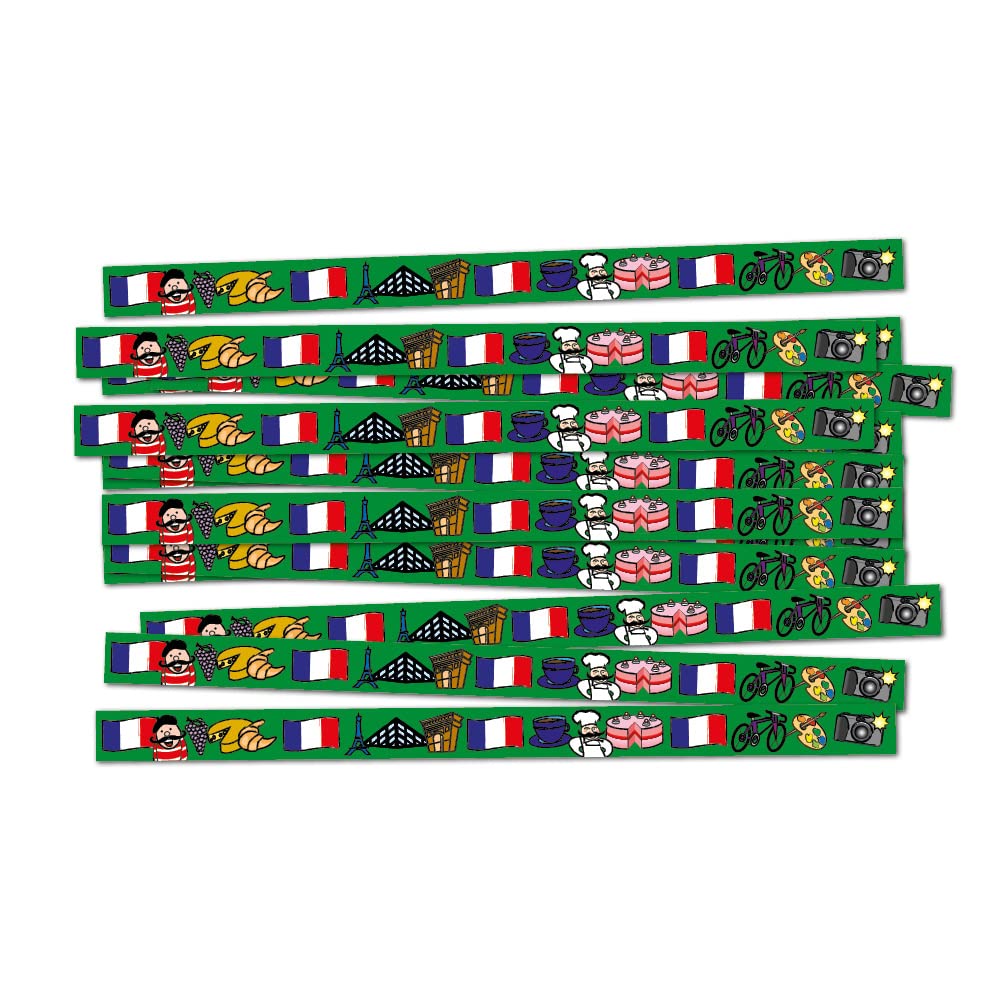 Popular Images of France Display Borders Classroom Trimmers, Multicoloured - Image 2