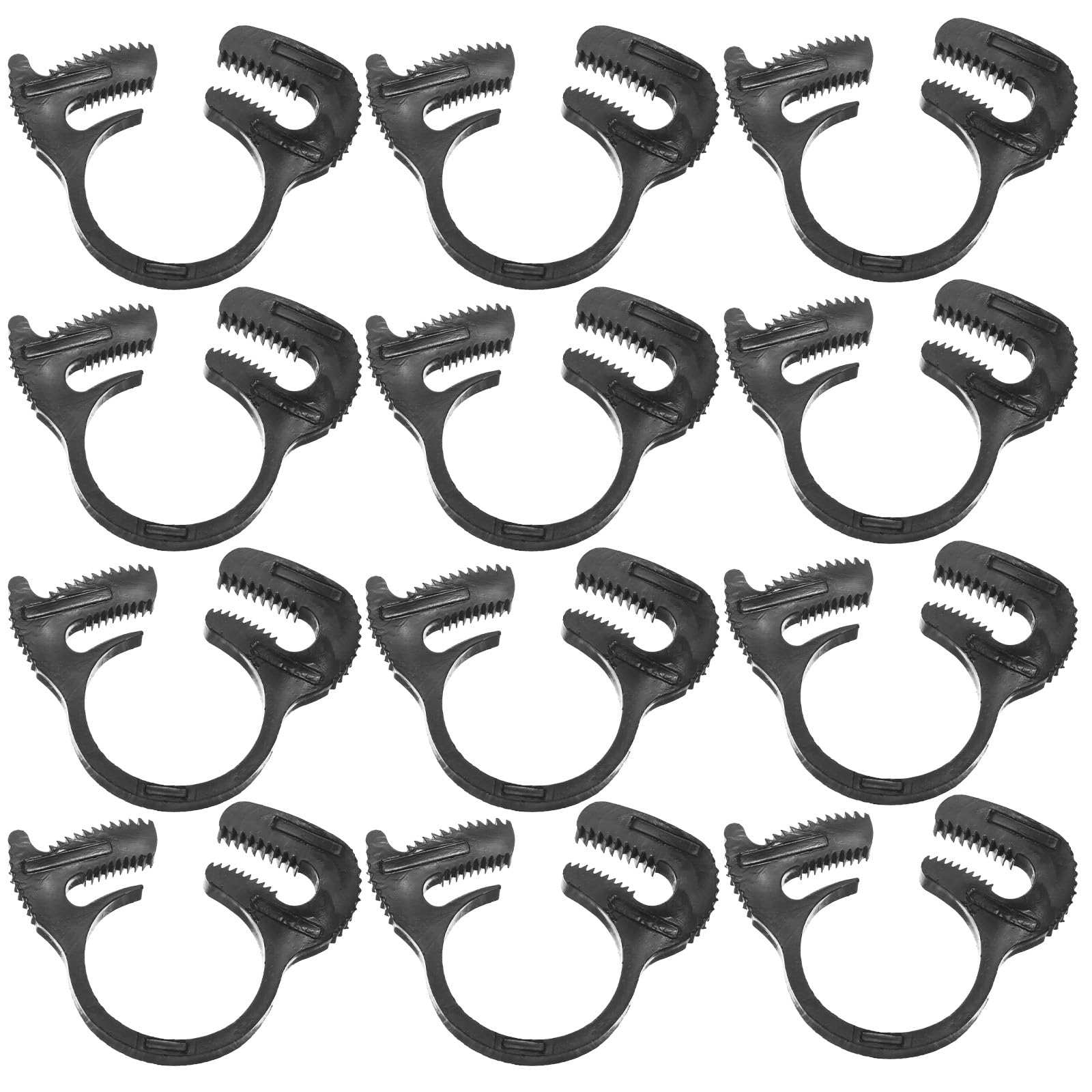 M METERXITY 12-Pack Double Gripping Nylon Hose Clamps