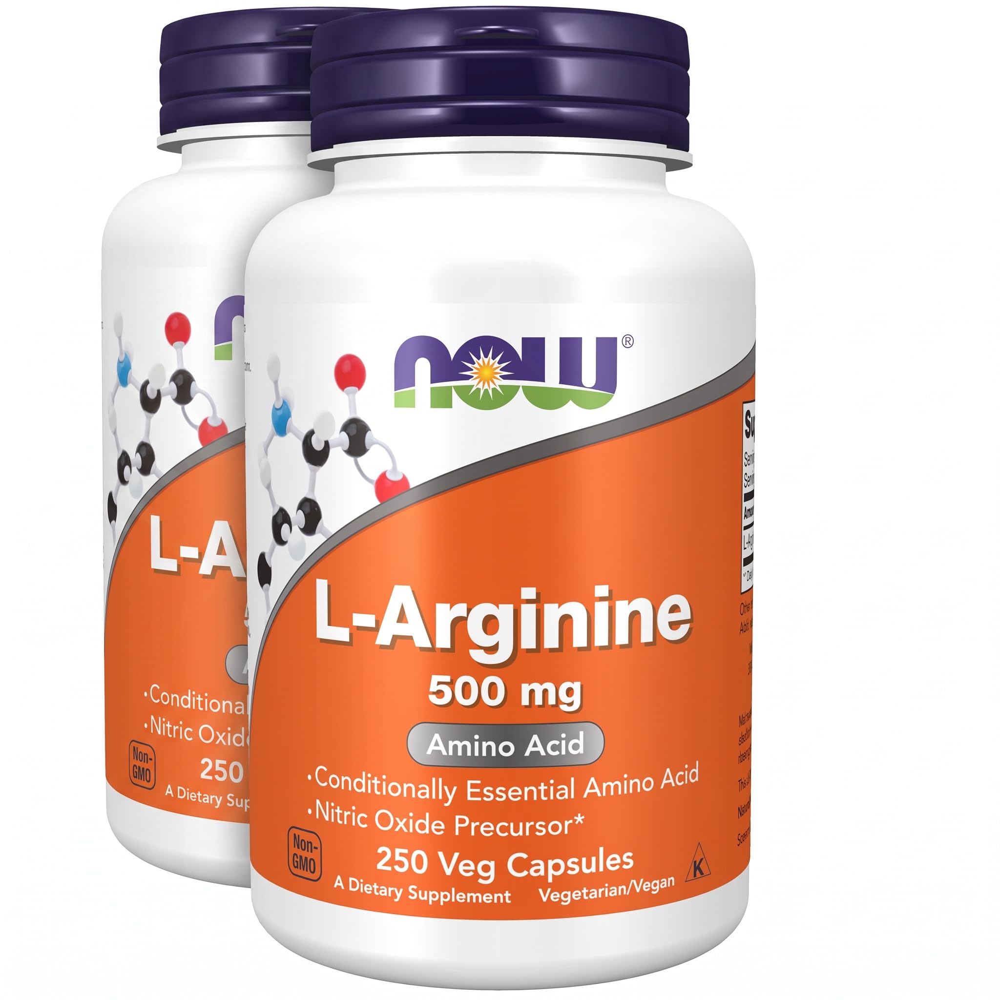 NOW Supplements, L-Arginine 500 mg, Amino Acid, 250 Veg Caps — Amazon image 9