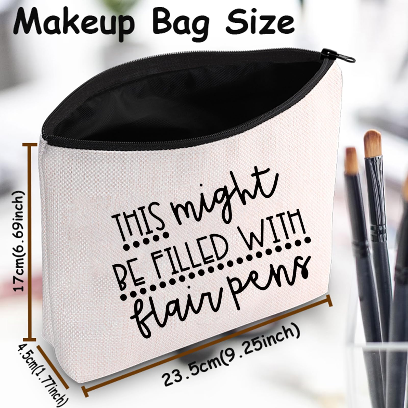 TSOTMO Estuche para lápices para profesores con texto en inglés "This Might Be filled With Flair Pen Case, Bolígrafos Flair, G400