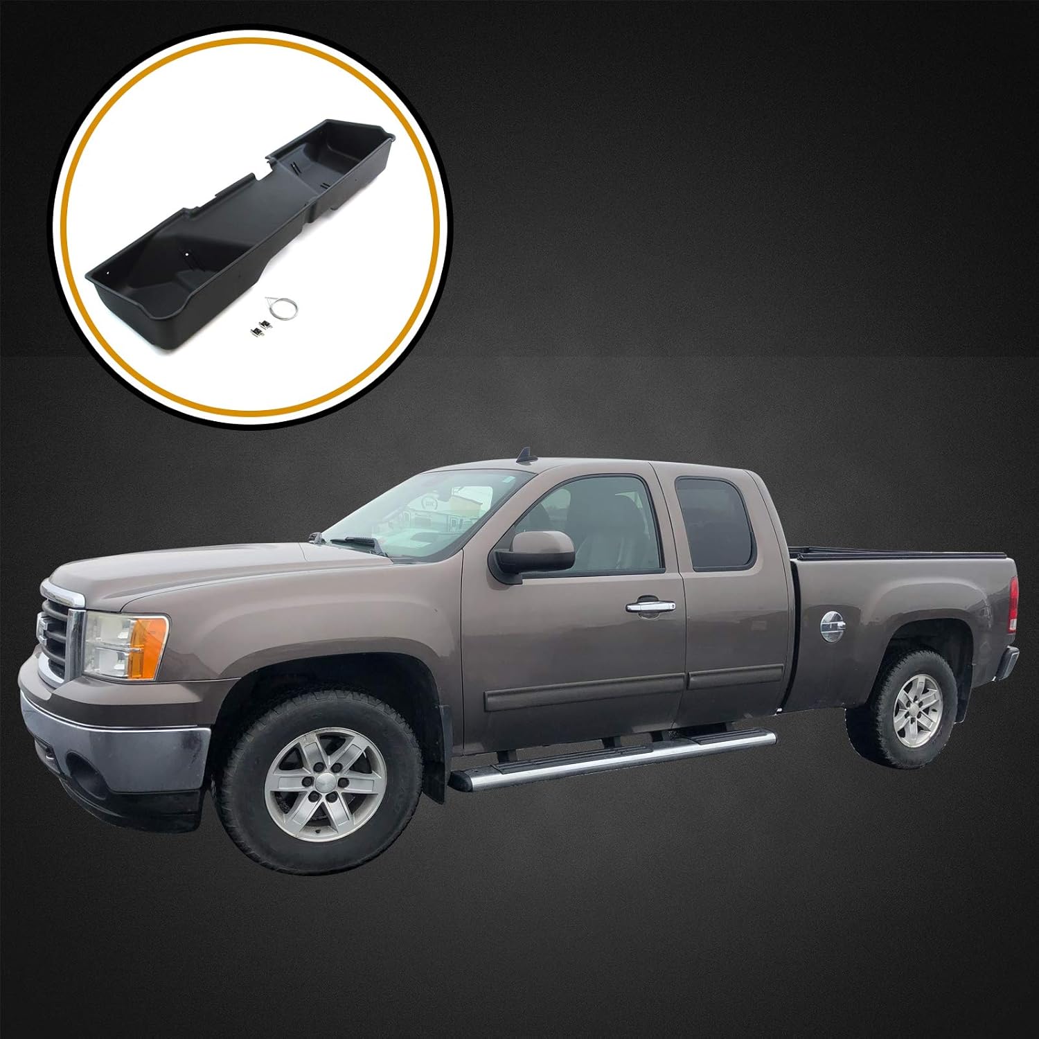 Red Hound Auto Under Seat Storage Box Compatible with Chevrolet GMC