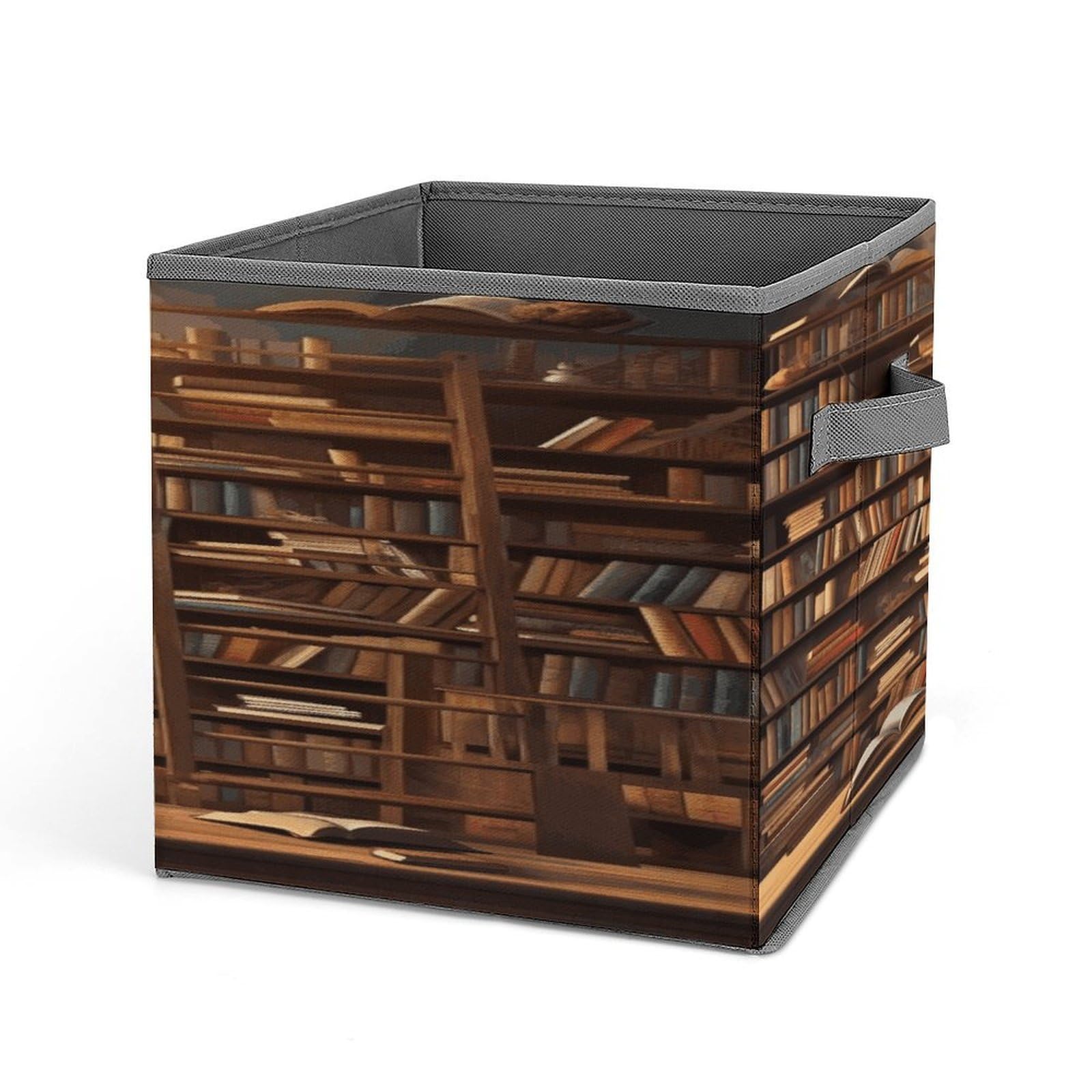 VstaDank Books Storage Bin Collapsible Storage Cubes Organizer Oxford Cloth Storage Box with Dual Handles Large Stackable Closet Storage Bins for Sheets Hat Sweater