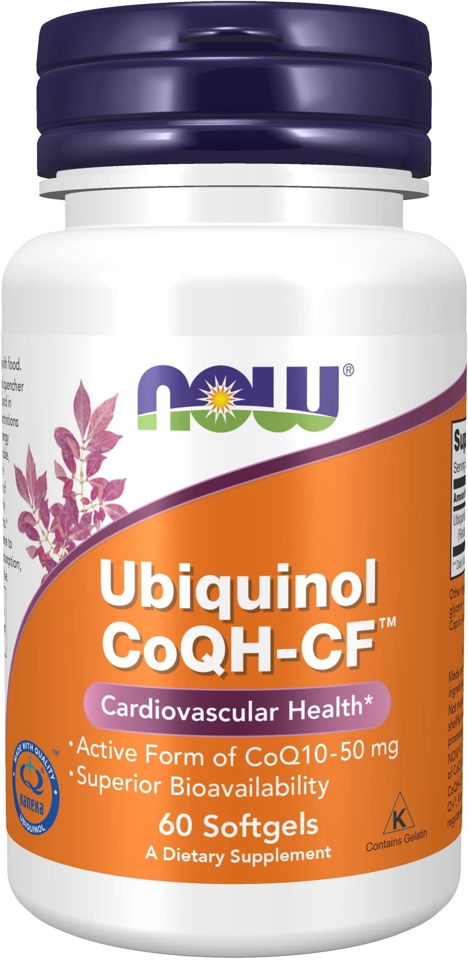 Now Foods - Ubiquinol Coqh-Cf 50 Mg. 60 Softgels
